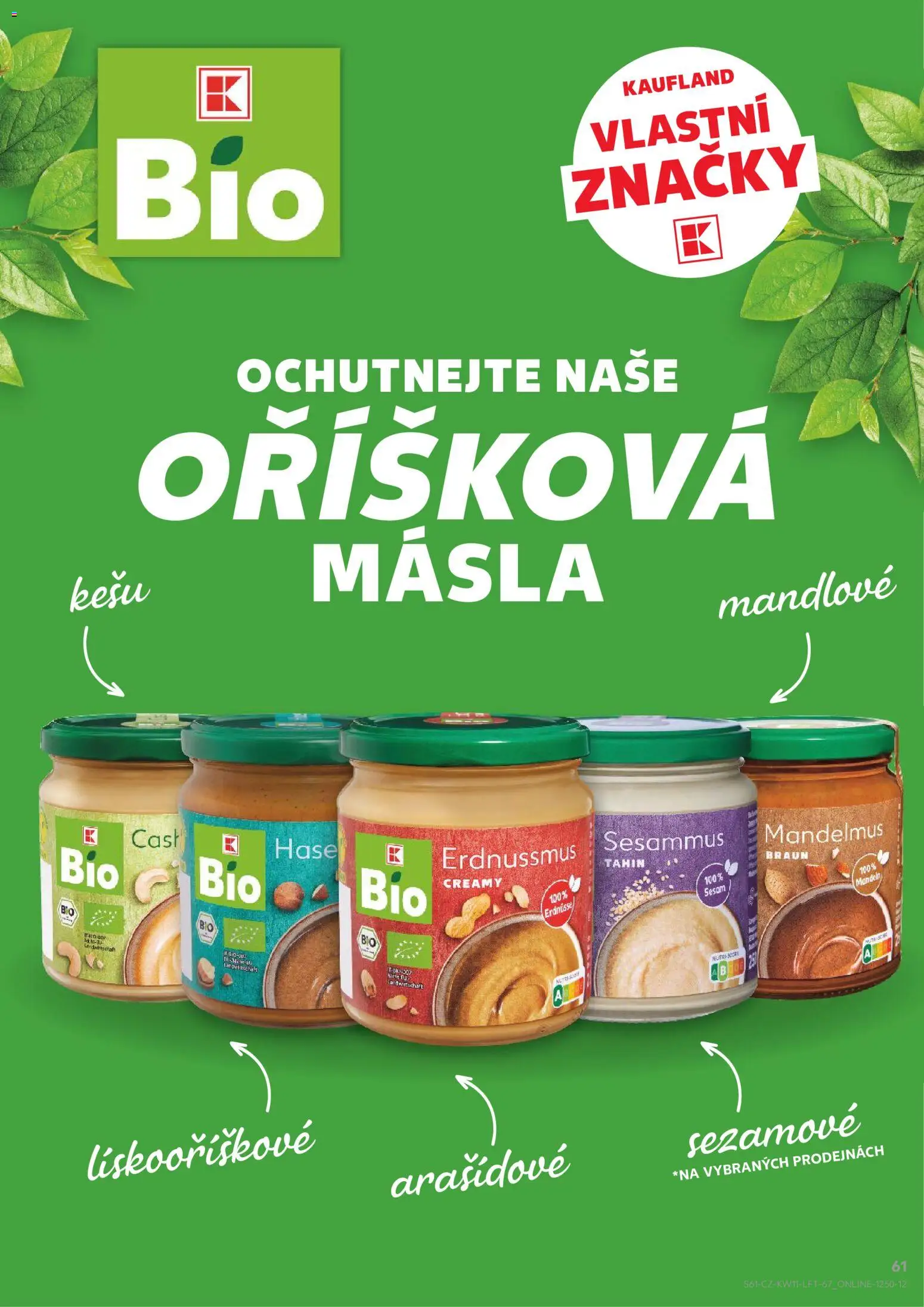 Kaufland leták od 11.03.2026 | Strana: 61 | Produkty: Kešu, Tahini