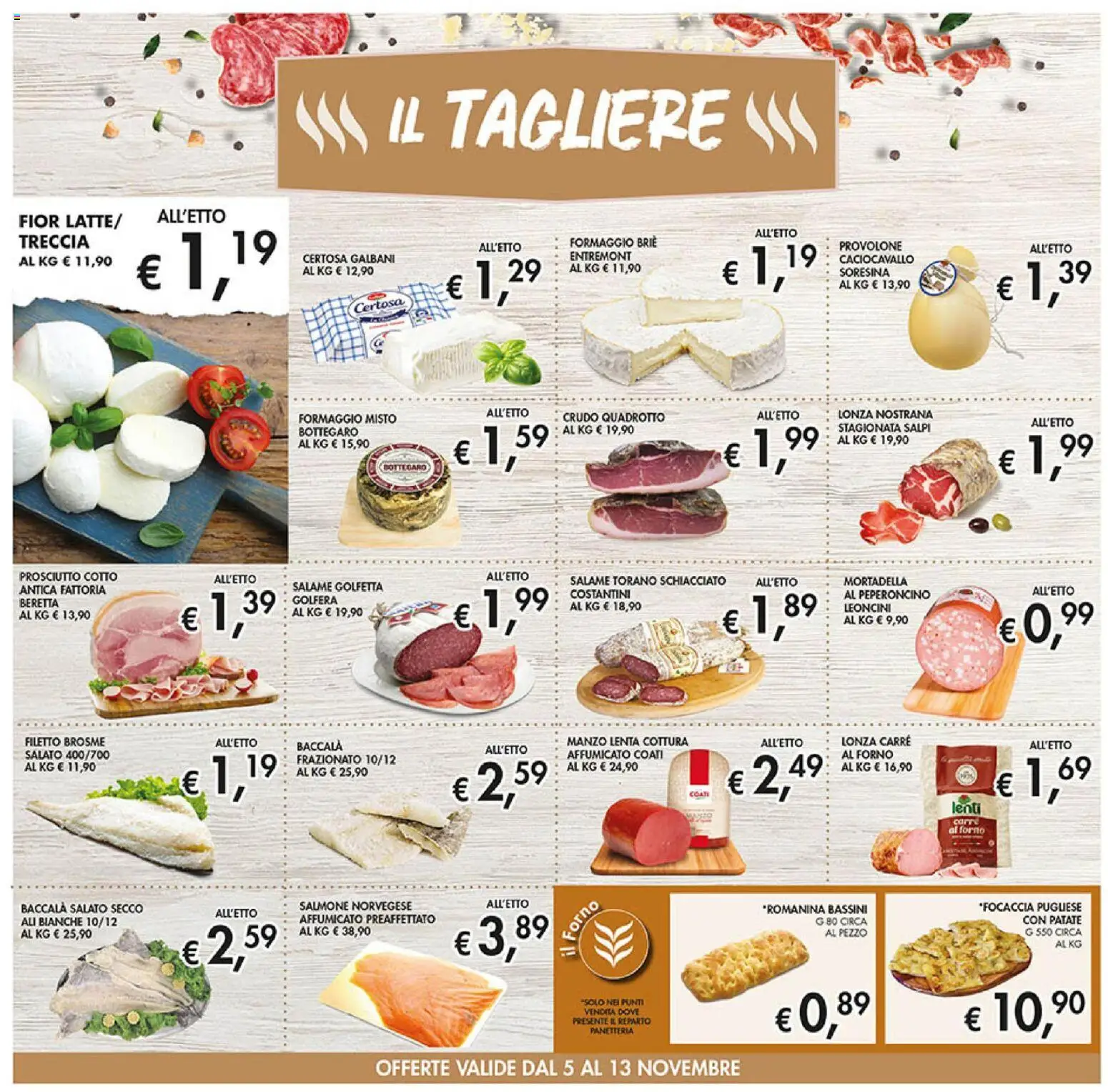 Volantino Coal del 05.11.2025 | Pagina: 12 | Prodotti: Provolone, Salmone, Patate, Peperoncino