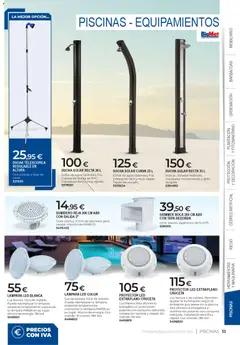 Vista previa BigMat - Jardin y Piscinas 2026 válido desde el 23.03.2026 | Página: 53 | Productos: Mezclador, Galette de chaise, Ducha, Lámpara
