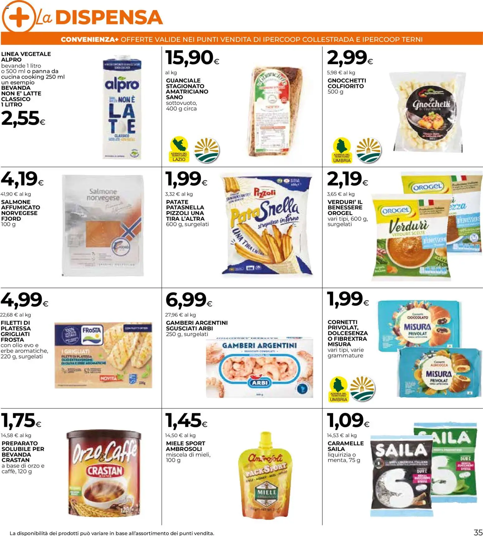 Volantino COOP del 15.01.2026 | Pagina: 35 | Prodotti: Caramelle, Latte, Miele, Gnocchetti