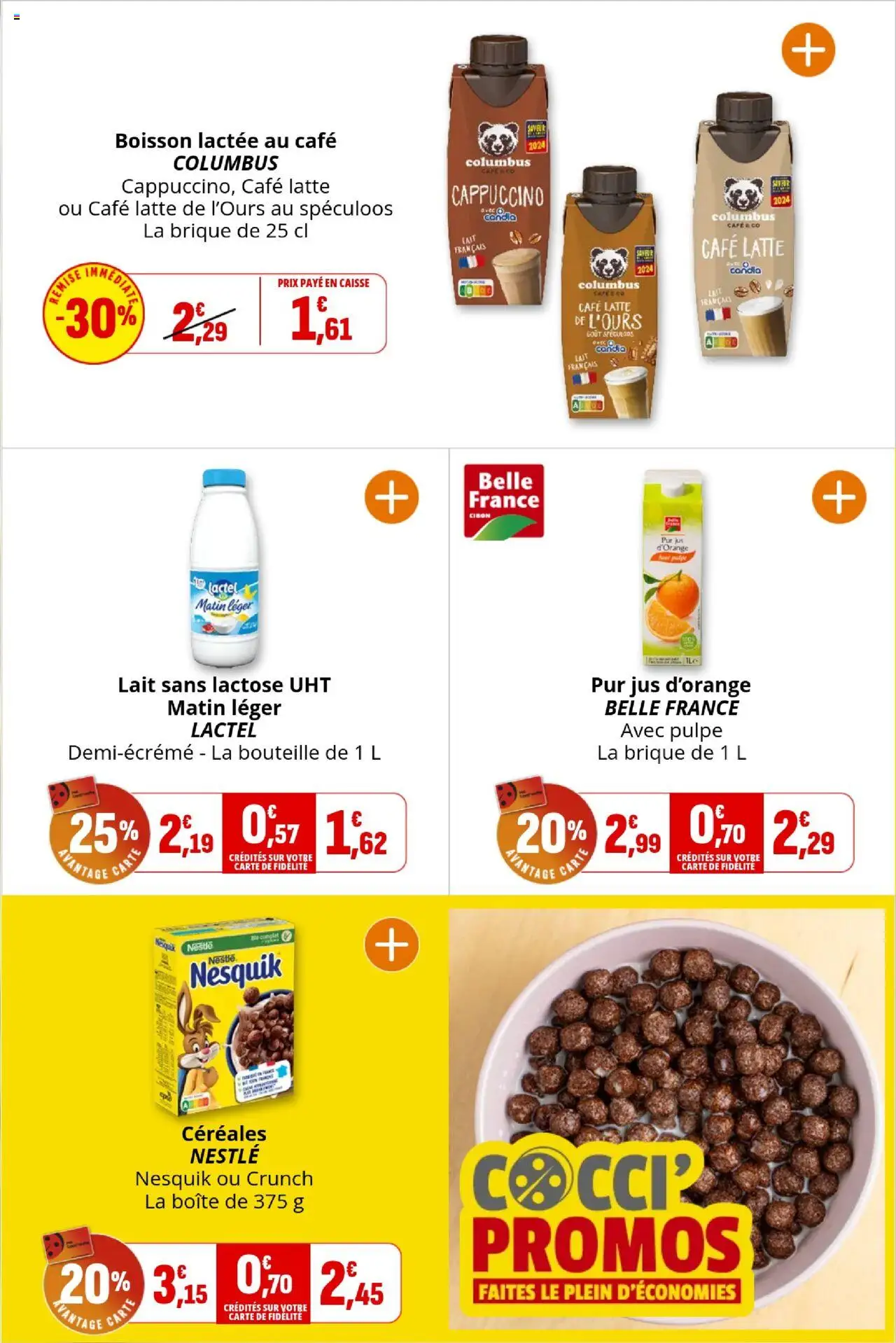  | Page: 11 | Produits: Spéculoos, Lait, Café, Jus