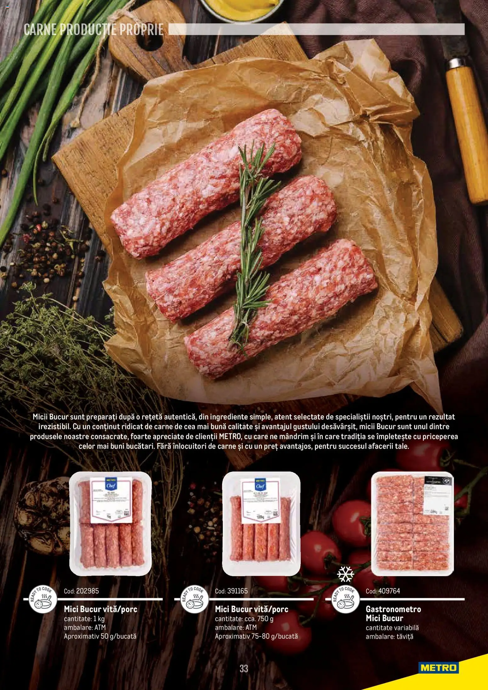 Noul catalog Metro – valabil de la 14.11.2024 | Pagină: 33 | Produse: Mici