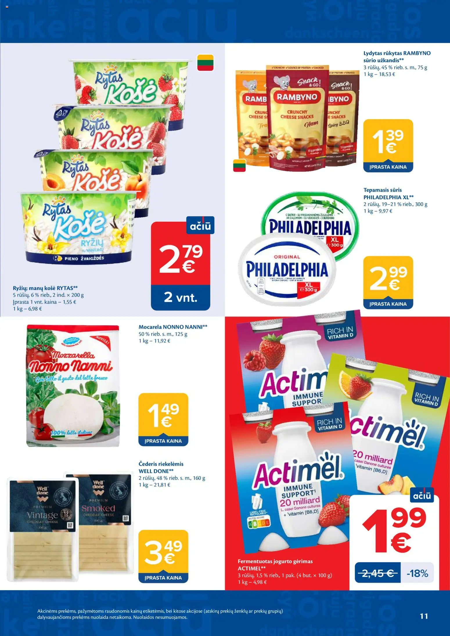 MAXIMA akcijos nuo 21.04.2026 | Puslapis: 11 | Prekių: Košė, Sūris, Jogurto gėrimas