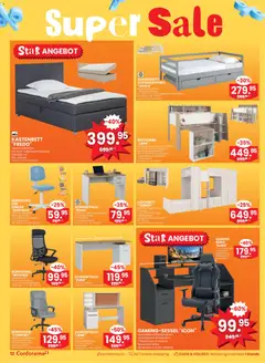 Conforama Aktionen Super Sale ab 17.12.2025 gültig | Seite: 12 | Produkte: Nachttisch, Topper, Liege, Lattenrost