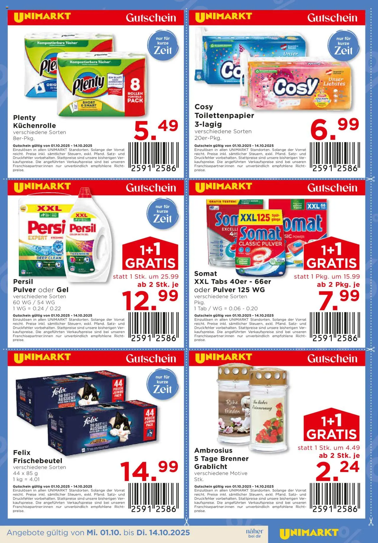 Unimarkt Flugblatt gültig ab 01.10.2025 | Seite: 20