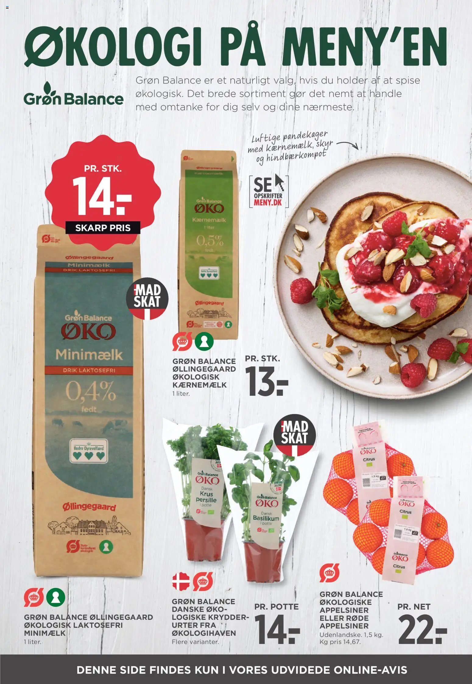 Meny tilbudsavis – gyldig fra 23.01.2026 | Side: 9 | Produkter: Appelsiner, Kærnemælk, Persille, Basilikum