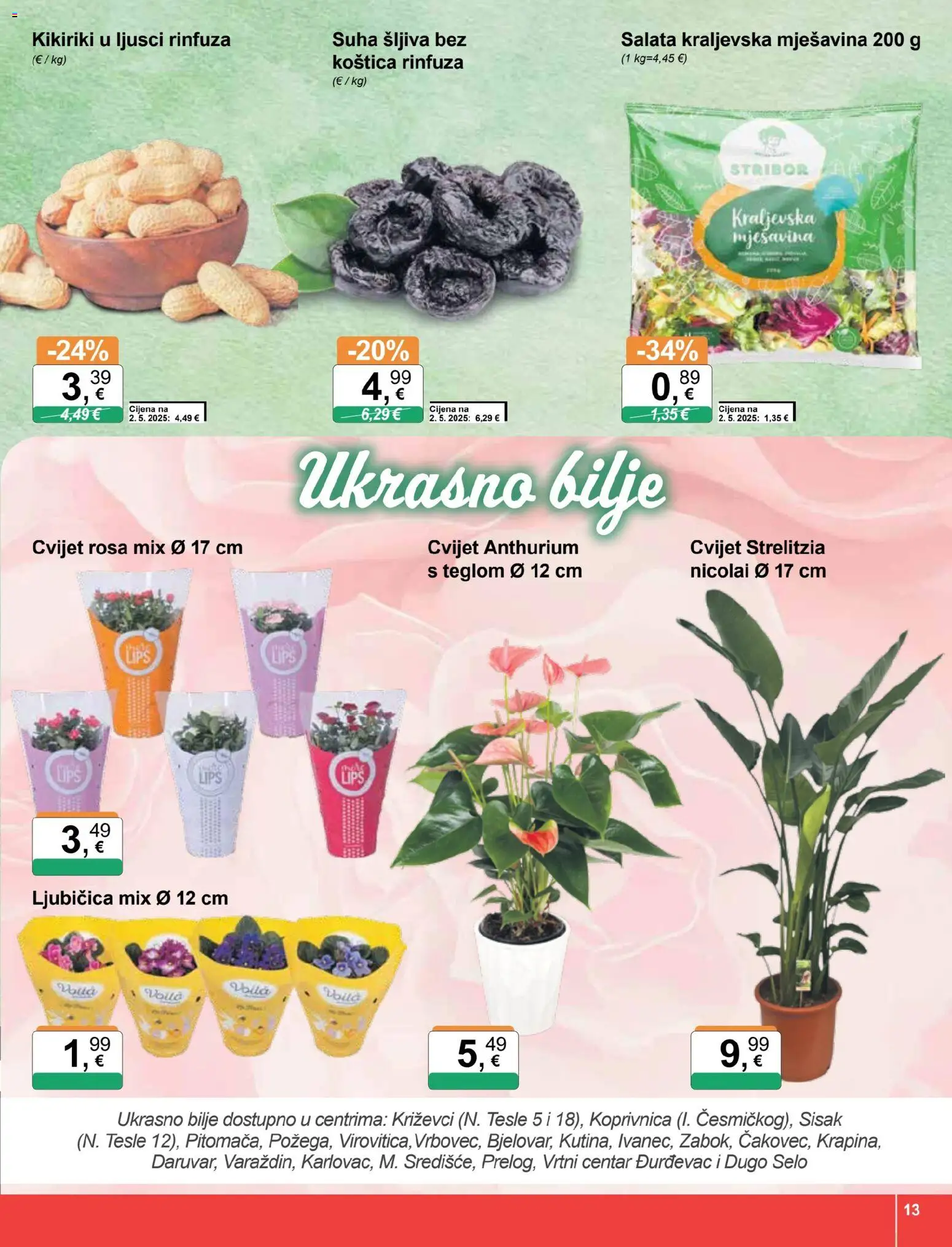 KTC katalog | vrijedi od 05.11.2025 | Stranica: 13 | Proizvodi: Šljiva, Kikiriki, Salata