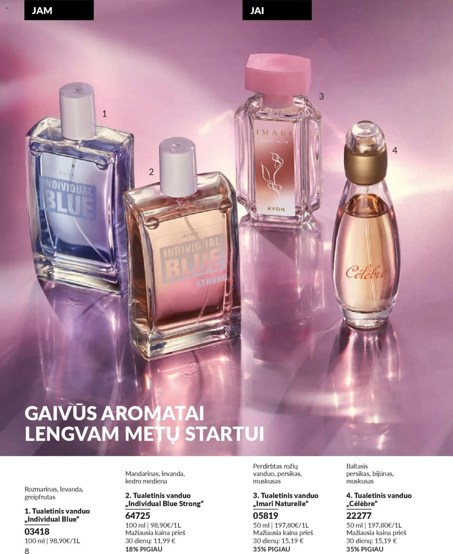 AVON akcijos nuo 01.01.2026 | Puslapis: 8 | Prekių: Tualetinis vanduo
