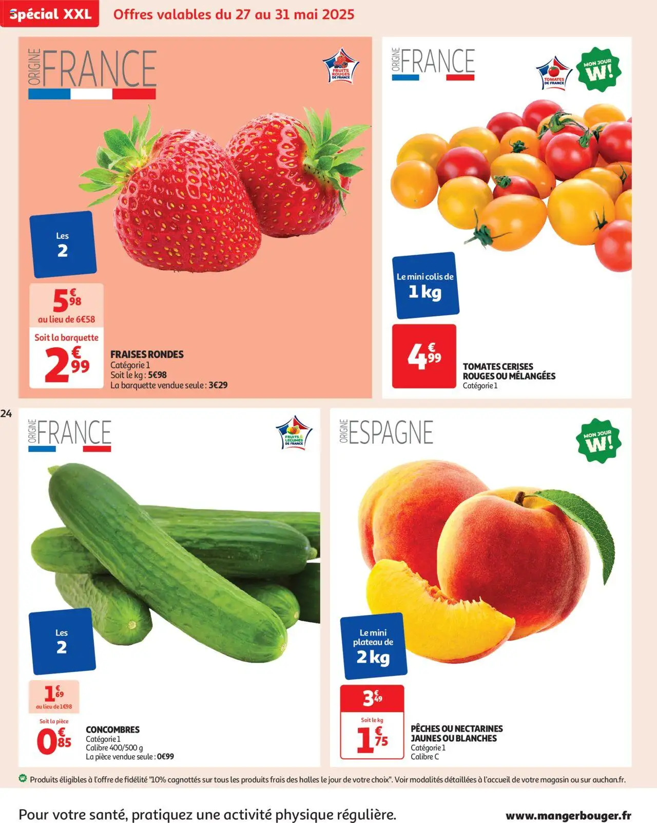  | Page: 24 | Produits: Plateau, Cerises, Tomates, Fraises