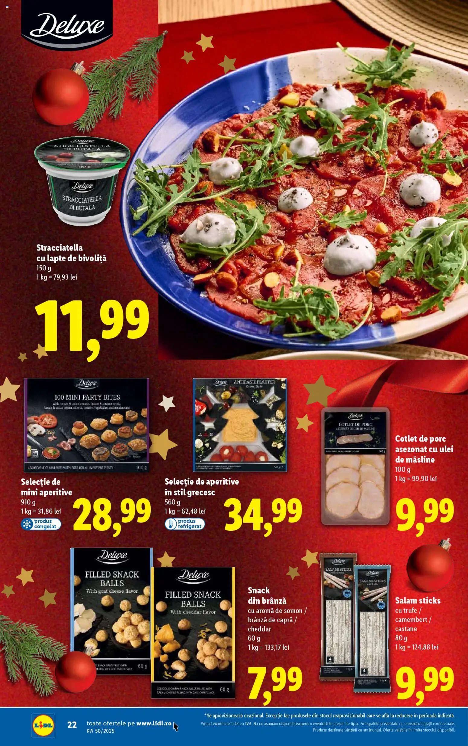 Noul catalog Lidl – valabil de la 08.12.2025 | Pagină: 22 | Produse: Lait de coco, Măsline, Brânză, Salam