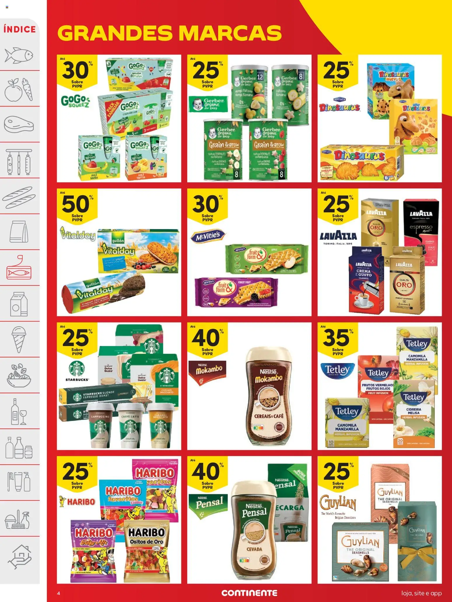 Continente folheto │ válido de 03.03.2026 | Página: 4 | Produtos: Chocolates, Café, Chocolate, Cereais