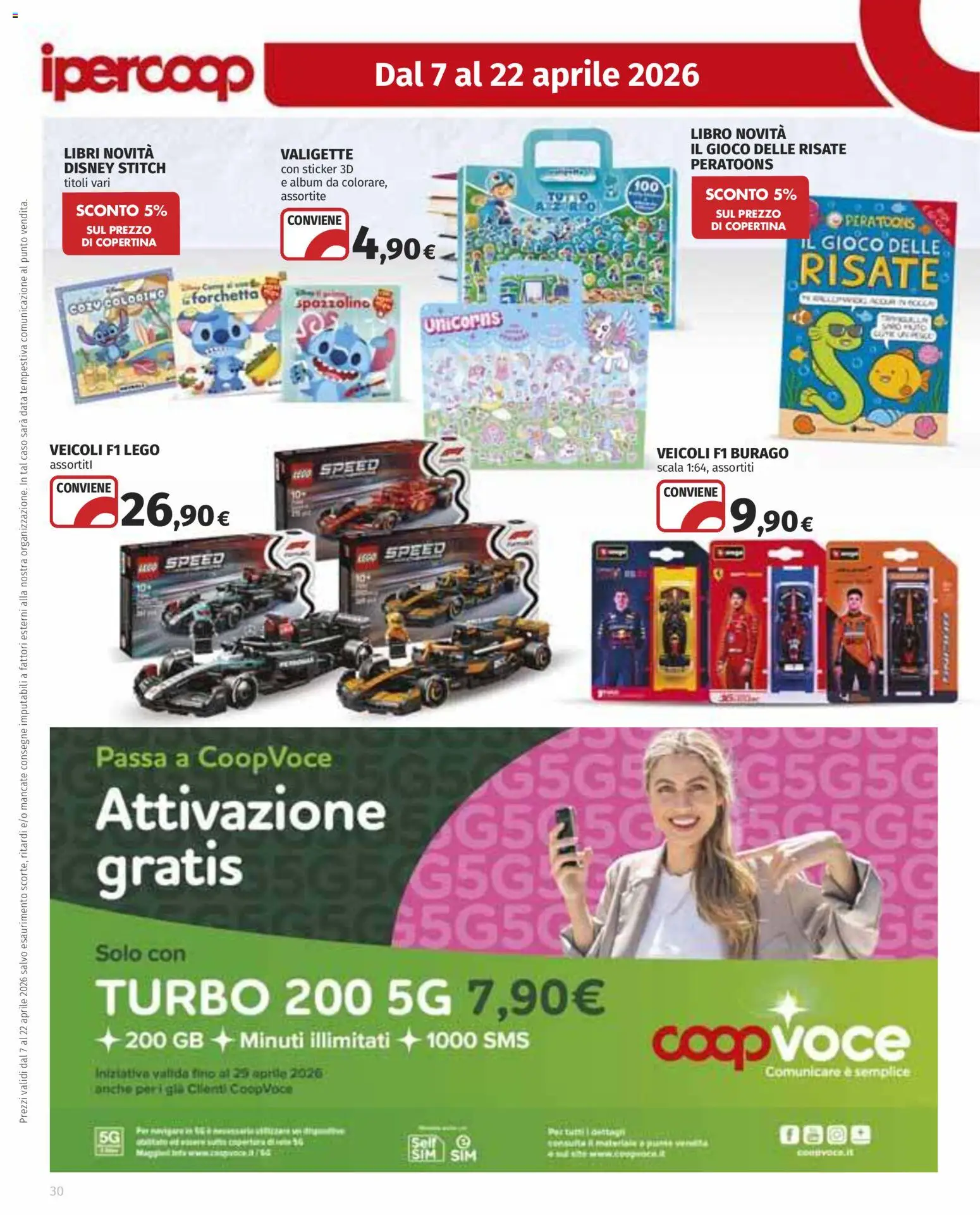 Volantino Ipercoop del 07.04.2026 | Pagina: 30 | Prodotti: Spazzolino, Data, Scala, Gioco