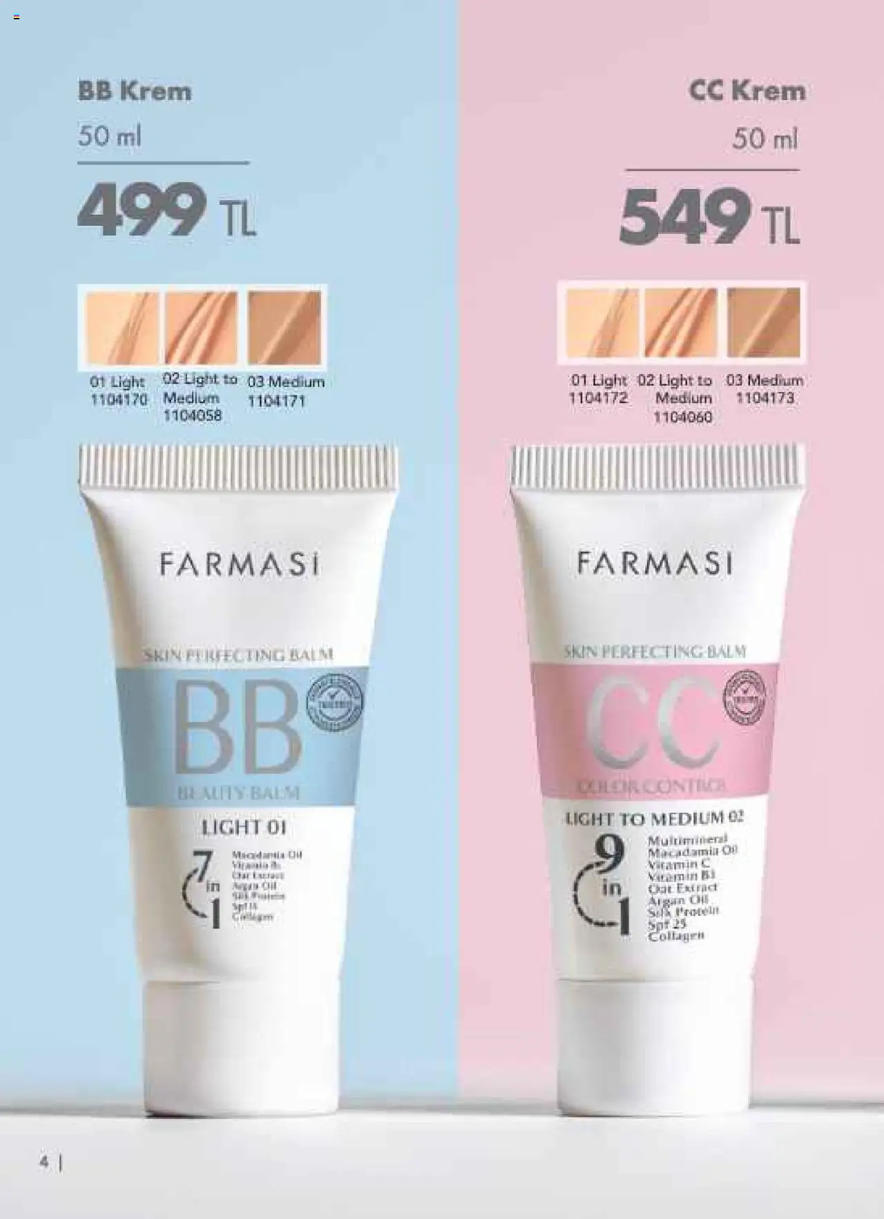 Farmasi Katalog - 01.08.2025 tarihinden itibaren geçerlidir | Sayfa: 4 | Ürünler: Krem, BB krem, CC krem