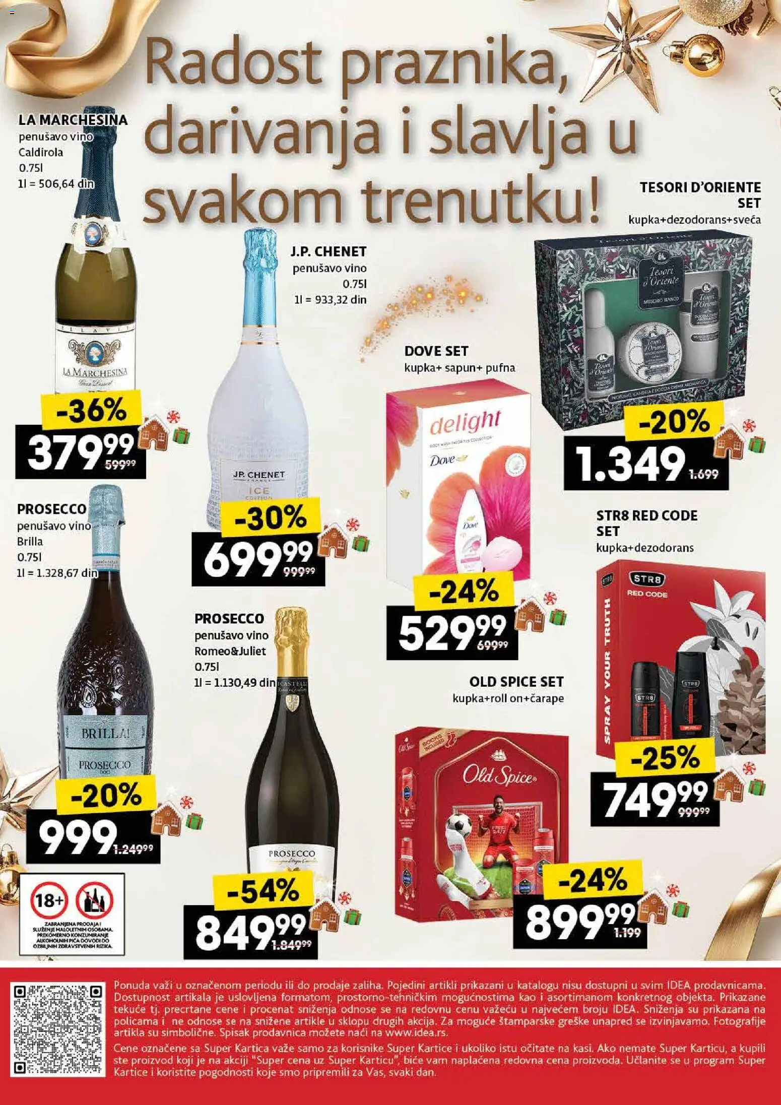 Idea katalog - važi od 25.12.2025 | Strana: 32 | Proizvode: Vino, Sapun, Dove, Dezodorans