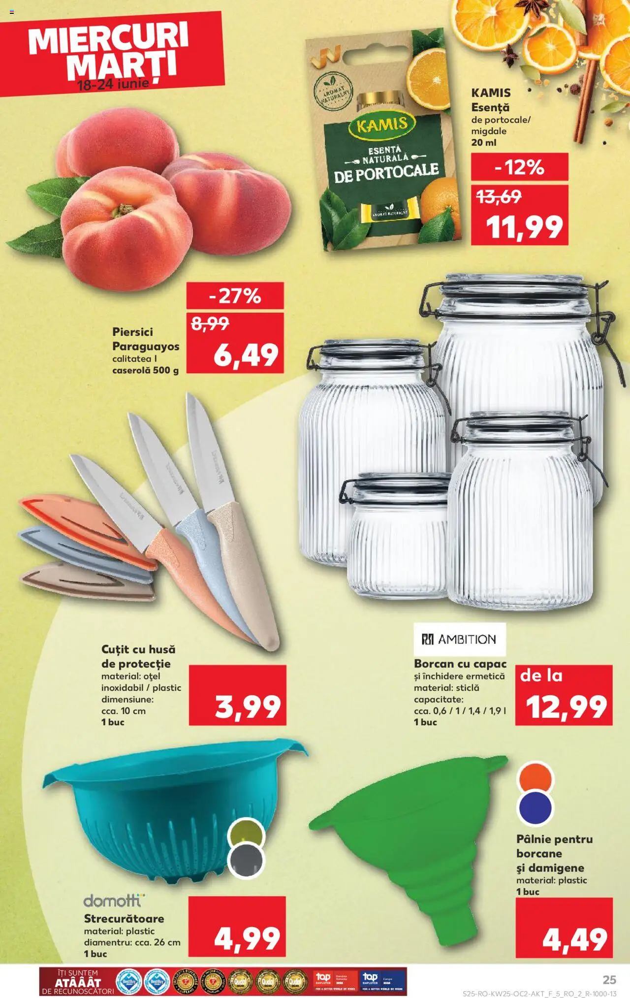 Kaufland RO akciós ujság - amely érvényes a következő dátumtól: 18.06.2025 | Oldal: 25