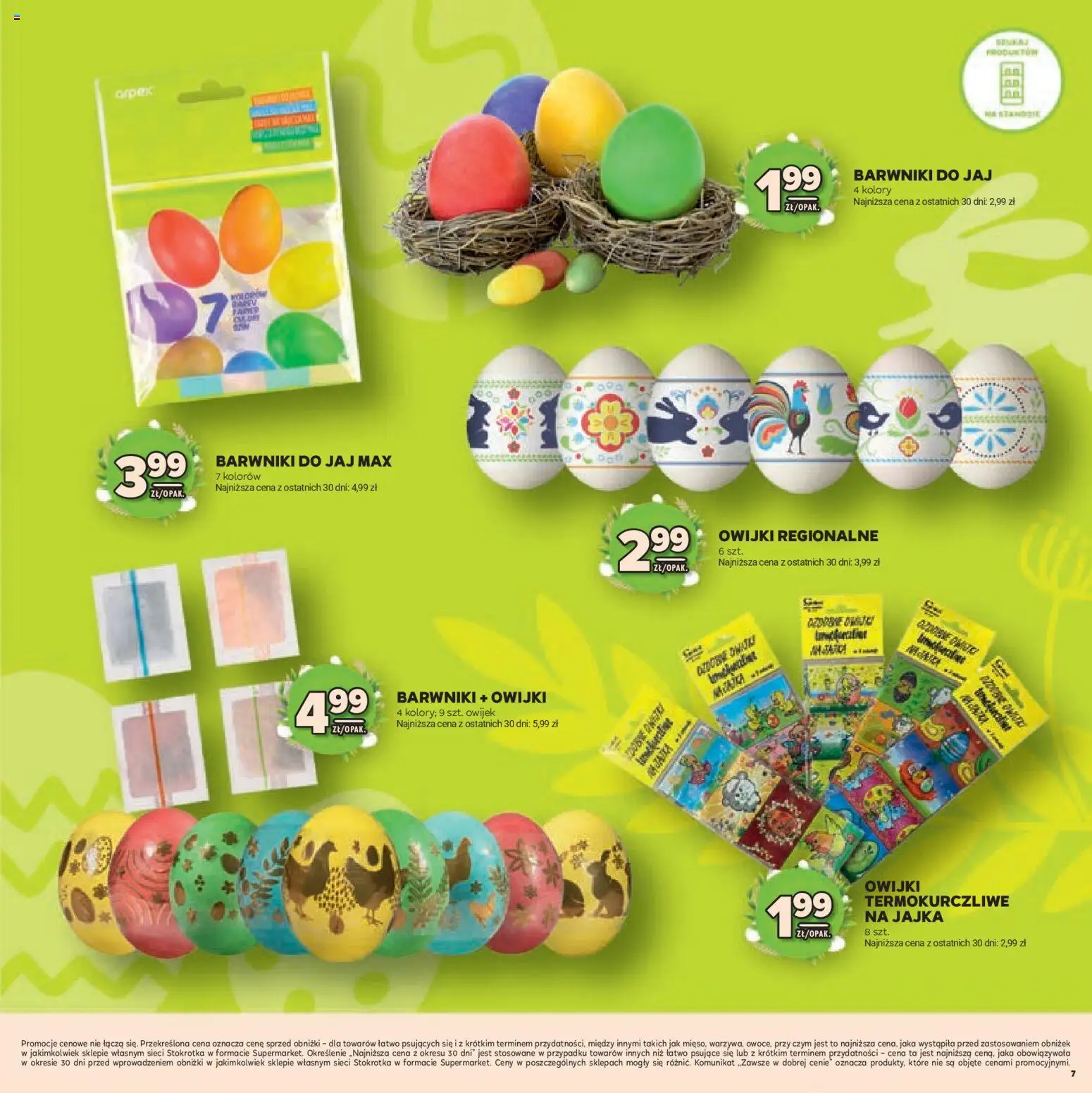 Stokrotka gazetka - Wielkanoc od 19.03.2026 | Strona: 7 | Produkty: Stokrotka, Jajka