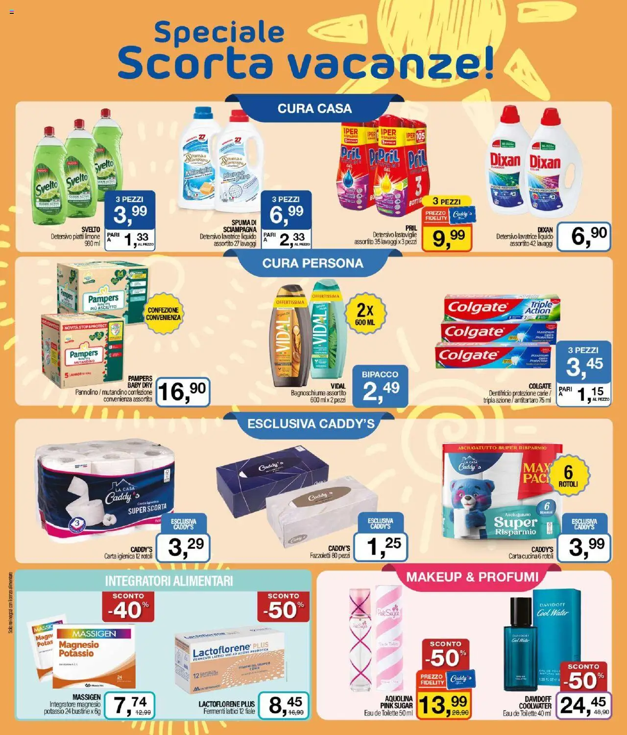 Volantino Caddy's del 31.07.2025 | Pagina: 2 | Prodotti: Bagnoschiuma, Fazzoletti, Limone, Lavatrice