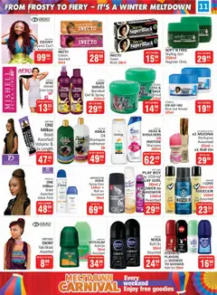KIT KAT Cash & Carry Meltdown Carnival Leaflet Promotion │ valid from 24.07.2025 | Page: 11 | Products: Oil, Perfume, Shampoo, Relaxer