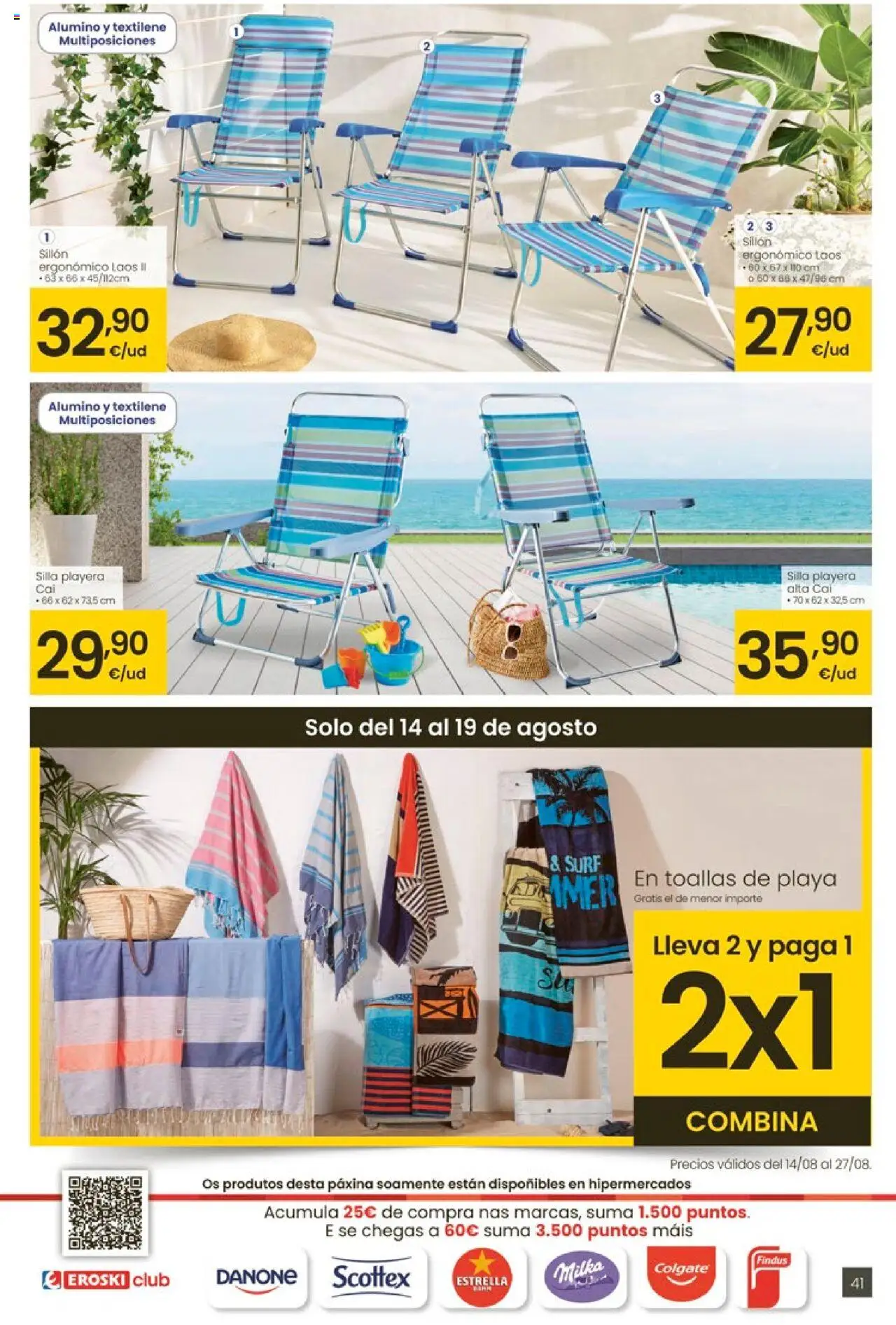 Eroski - Ofertons para conquistarte │ válido desde el 14.08.2025 | Página: 41 | Productos: Sillón, Silla