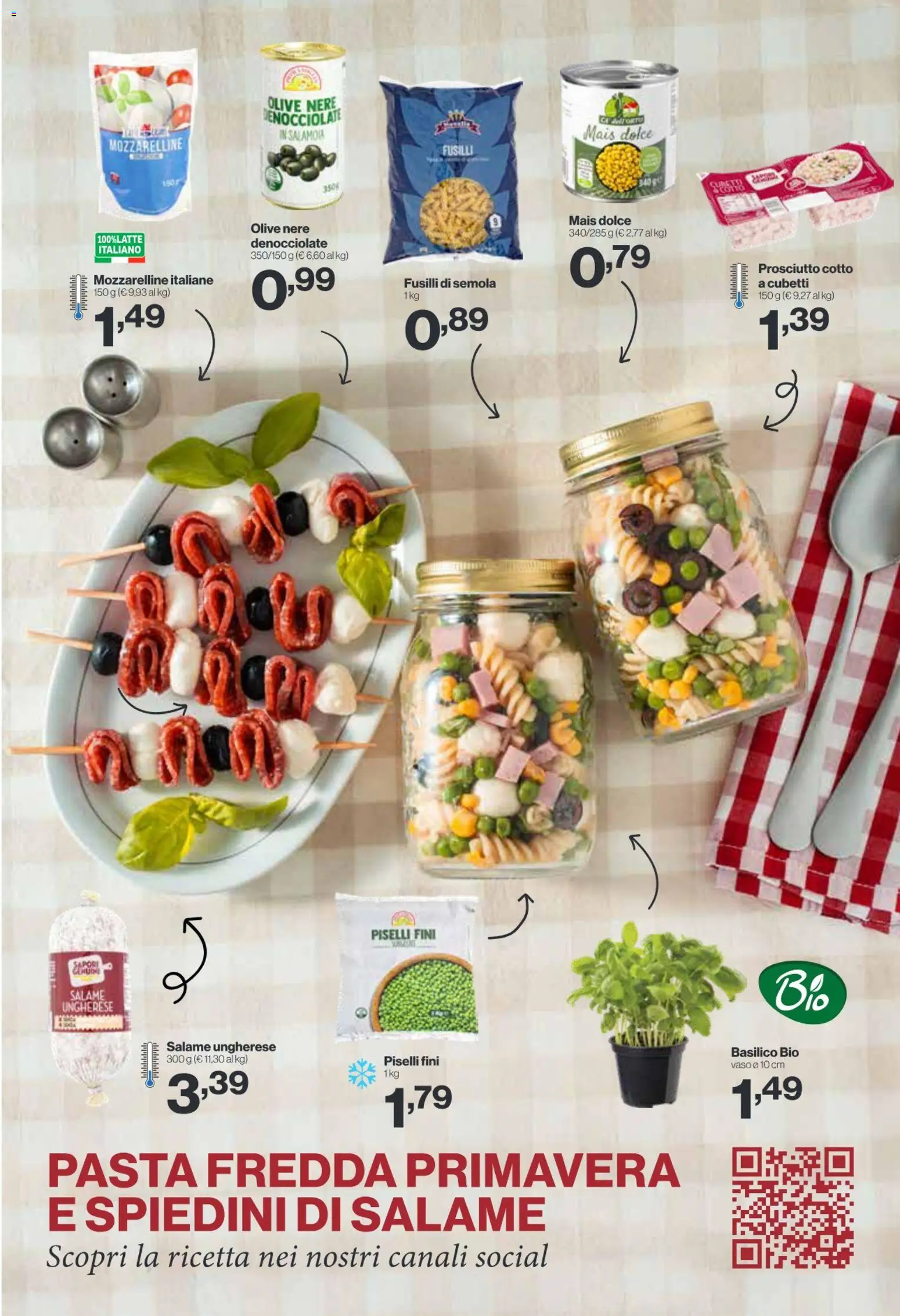 Volantino IN's del 22.04.2026 | Pagina: 7 | Prodotti: Salame, Pasta, Mais, Spiedini