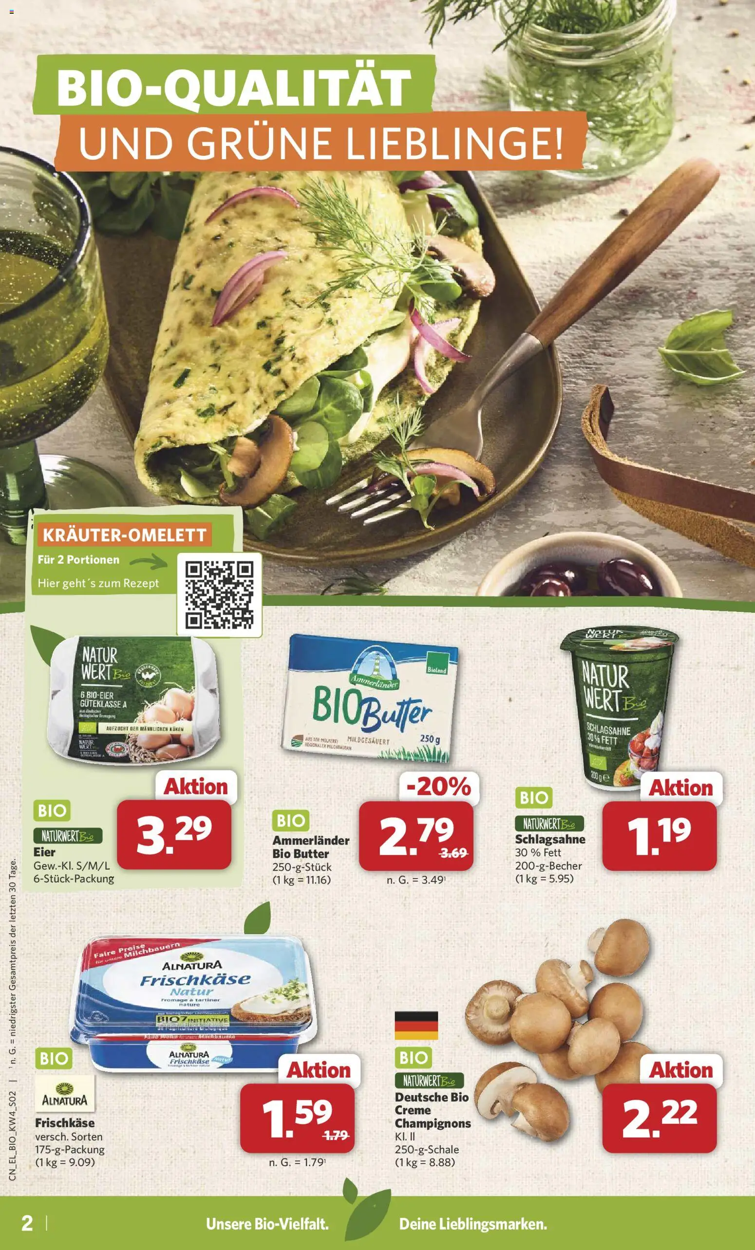 Combi Sonderangebote – gültig ab 19.01.2026 | Seite: 2 | Produkte: Eier, Creme, Champignons, Frischkase
