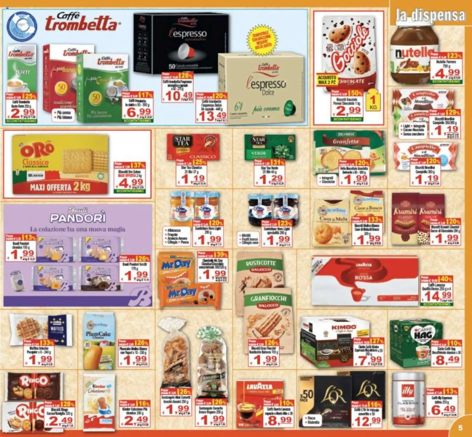 Volantino CTS del 29.10.2025 | Pagina: 5 | Prodotti: Crema, Caffè, Zucchero, Lavazza