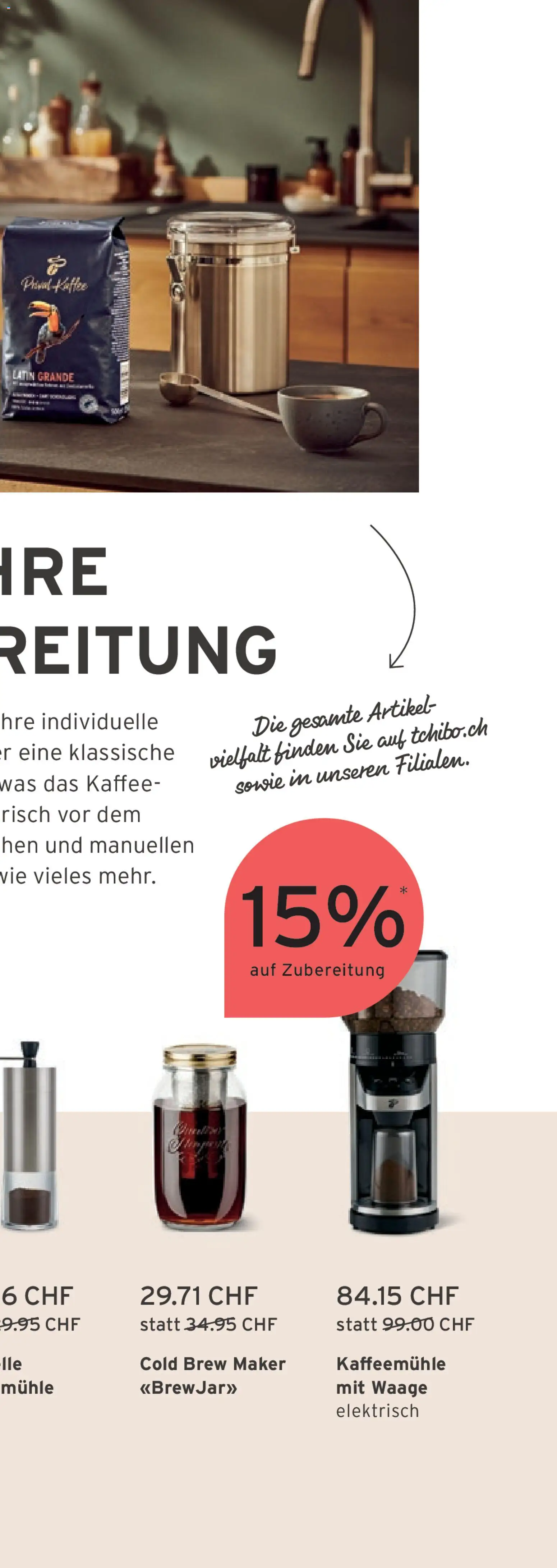 Tchibo aktionen Bereit für neue Wege – gültig ab 14.04.2026 | Seite: 39 | Produkte: Kaffee, Mühle