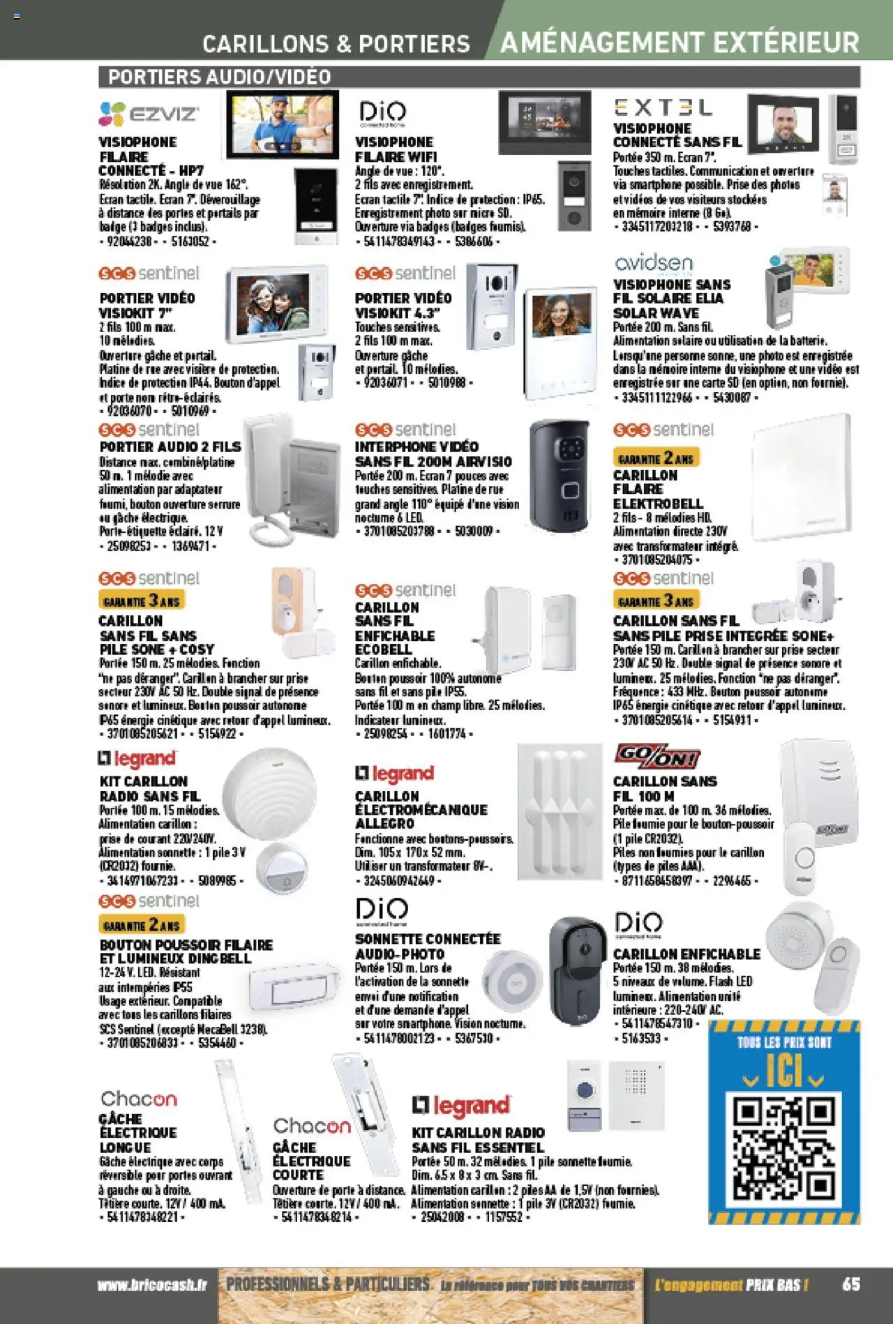 {H1} | Page: 65 | Produits: Smartphone, Vidéo, Audio, Interphone