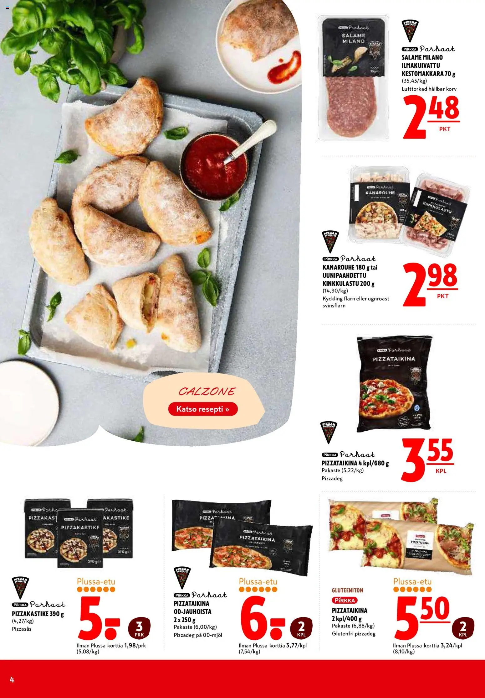 K-Citymarket tarjoukset – voimassa 09.04.2026 alkaen | Sivu: 4 | Tuotteet: Pizzataikina