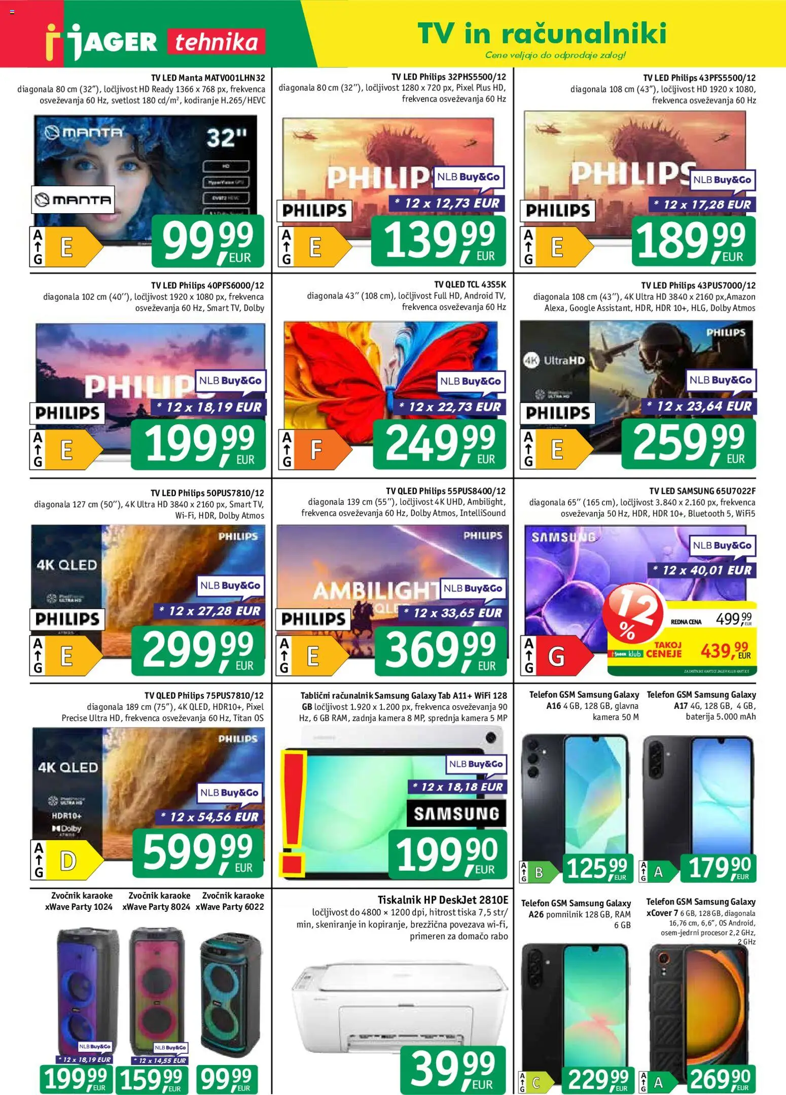 Novi Jager katalog ponudbe – veljaven od 04.03.2026 | Stran: 10 | Izdelki: Telefon, Baterija, Racunalnik, Tv