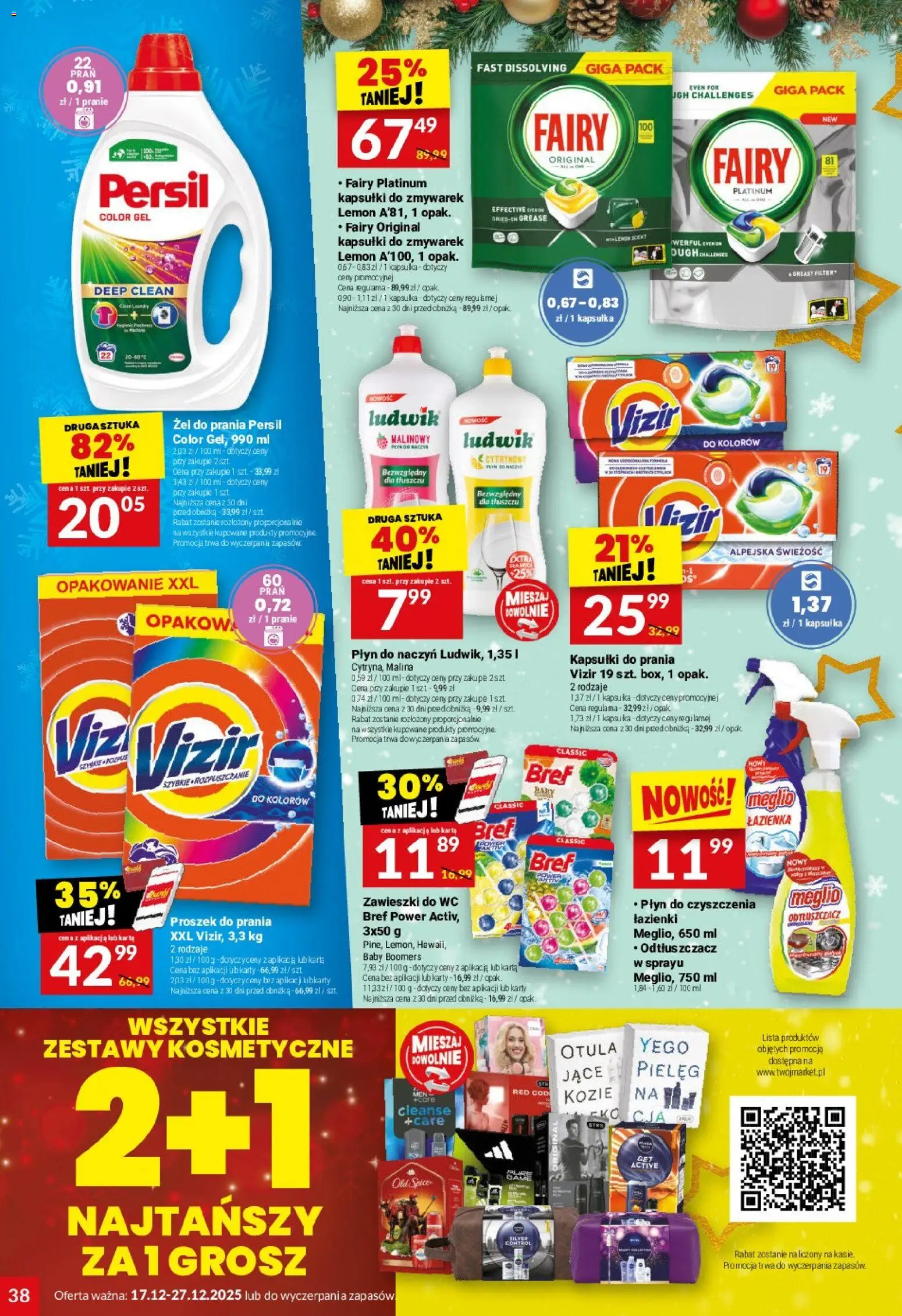 Twój Market Gazetka od 17.12.2025 | Strona: 38 | Produkty: Meglio, Karta, Fairy platinum, Fairy