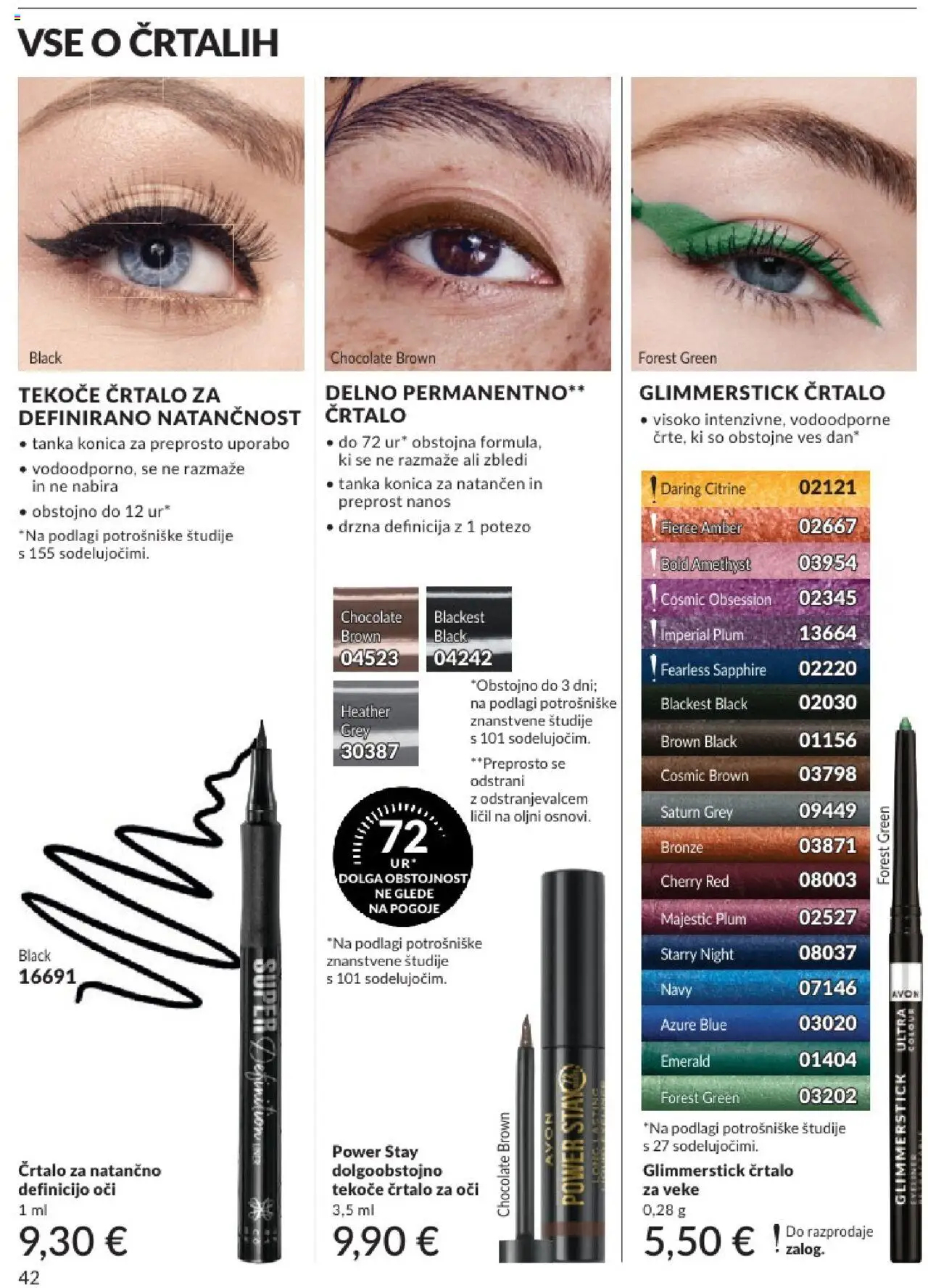 Avon katalog │ velja od 31.07.2025 | Stran: 42 | Izdelki: Crtalo za oci