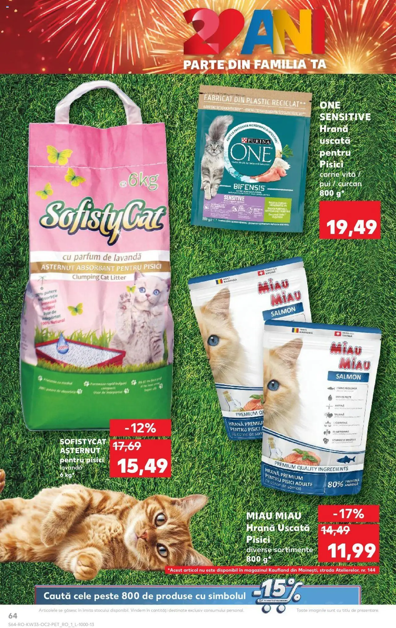 Catalog Kaufland - Alexandria – valabil de la 13.08.2025 | Pagină: 64 | Produse: Hacıyatmaz Kedi Oyuncağı, Parfum, Pește