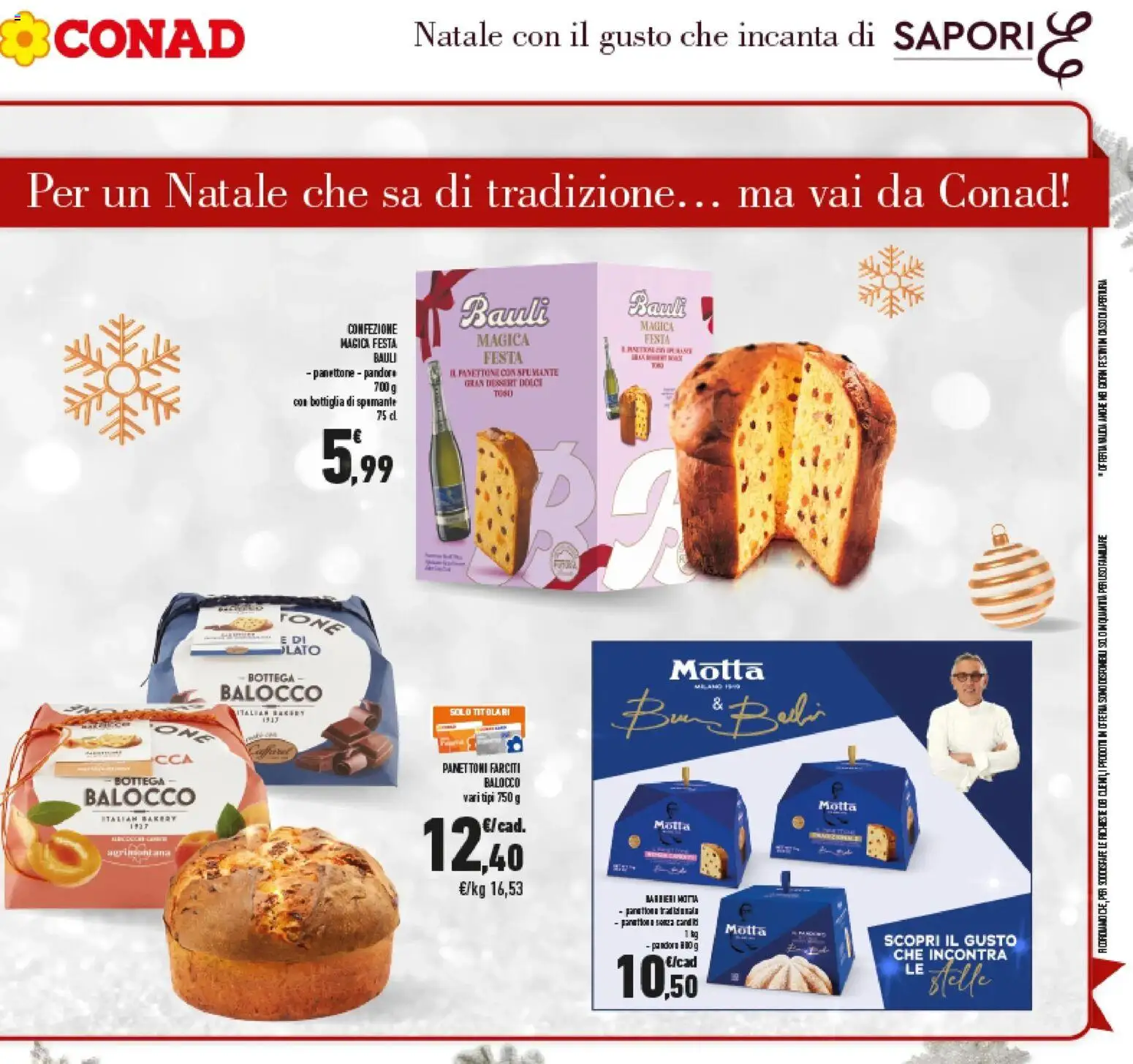 Volantino Conad del 14.12.2025 | Pagina: 7 | Prodotti: Pandoro, Spumante, Fan, Bottiglia