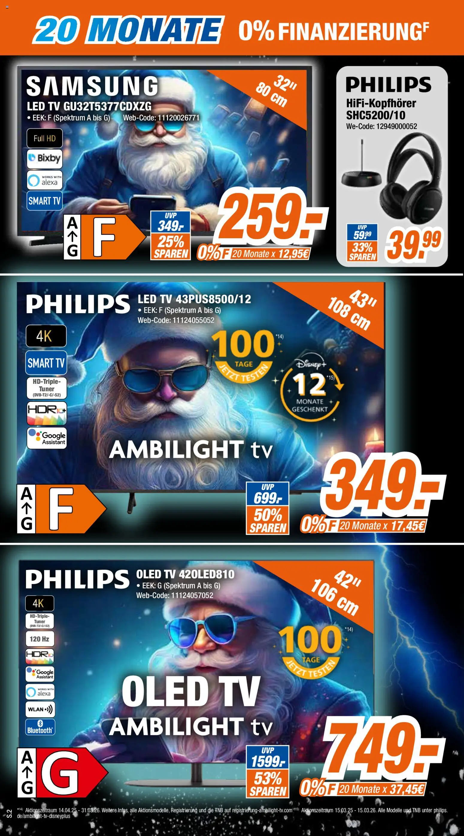 Expert - Cyber Nikolaus – gültig ab 01.12.2025 | Seite: 2 | Produkte: Philips, Samsung, Smart TV, TV