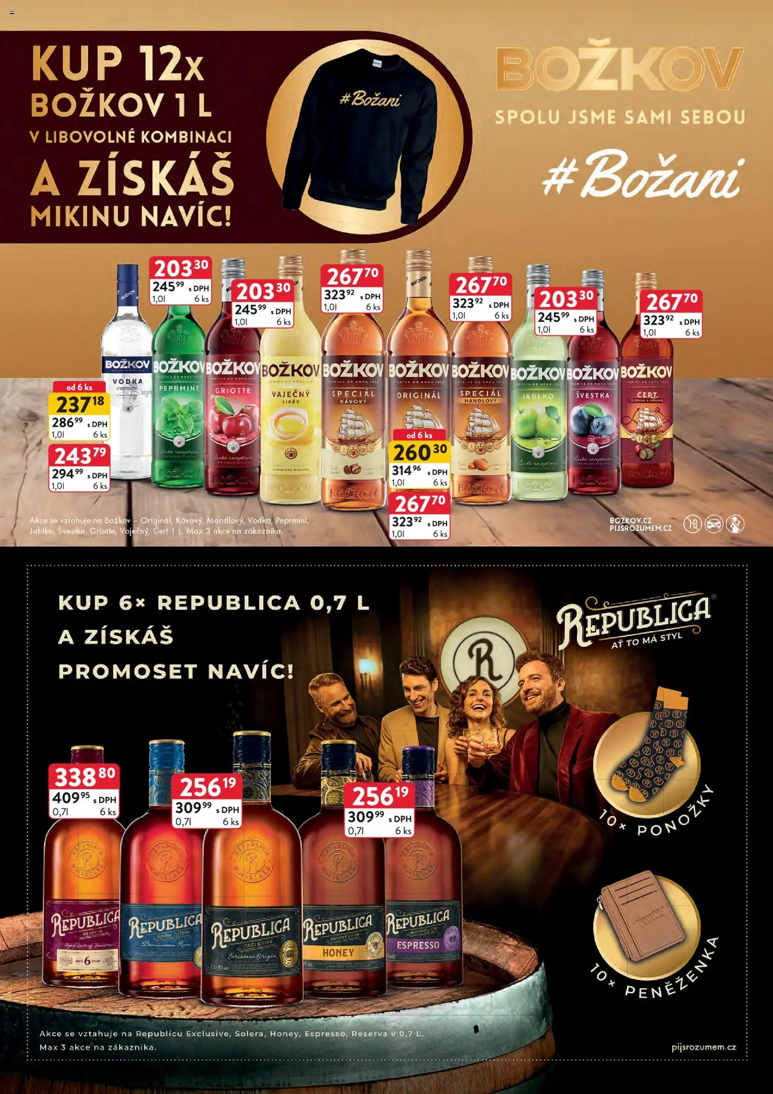 Astur & Qanto leták - Velkoobchod 12/2025 od 01.12.2025 | Strana: 19 | Produkty: Ponožky, Vodka, Likér, Republica