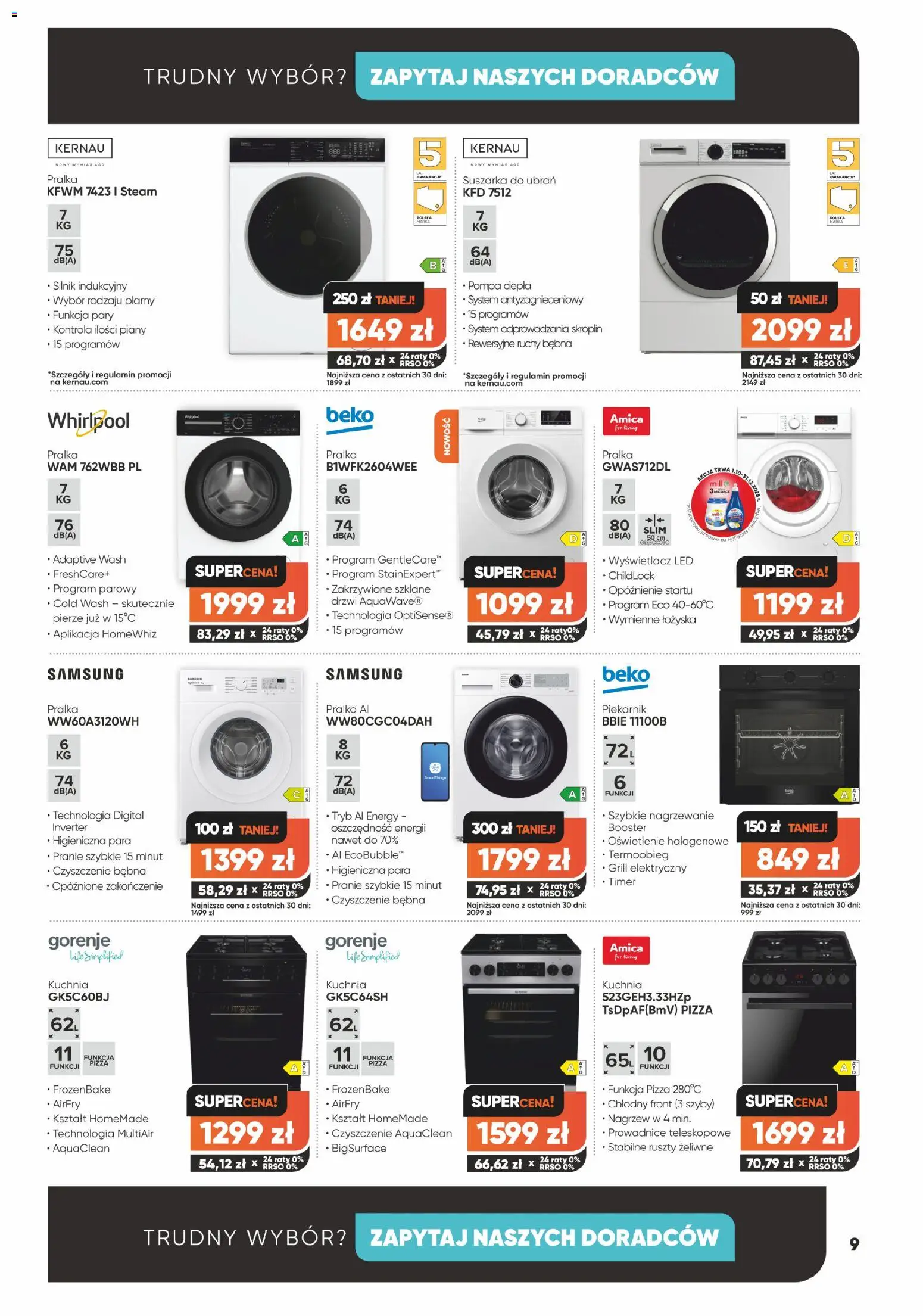 Max elektro Black Friday od 04.11.2025 | Strona: 9 | Produkty: Pralka, Suszarka, Grill, Pizza