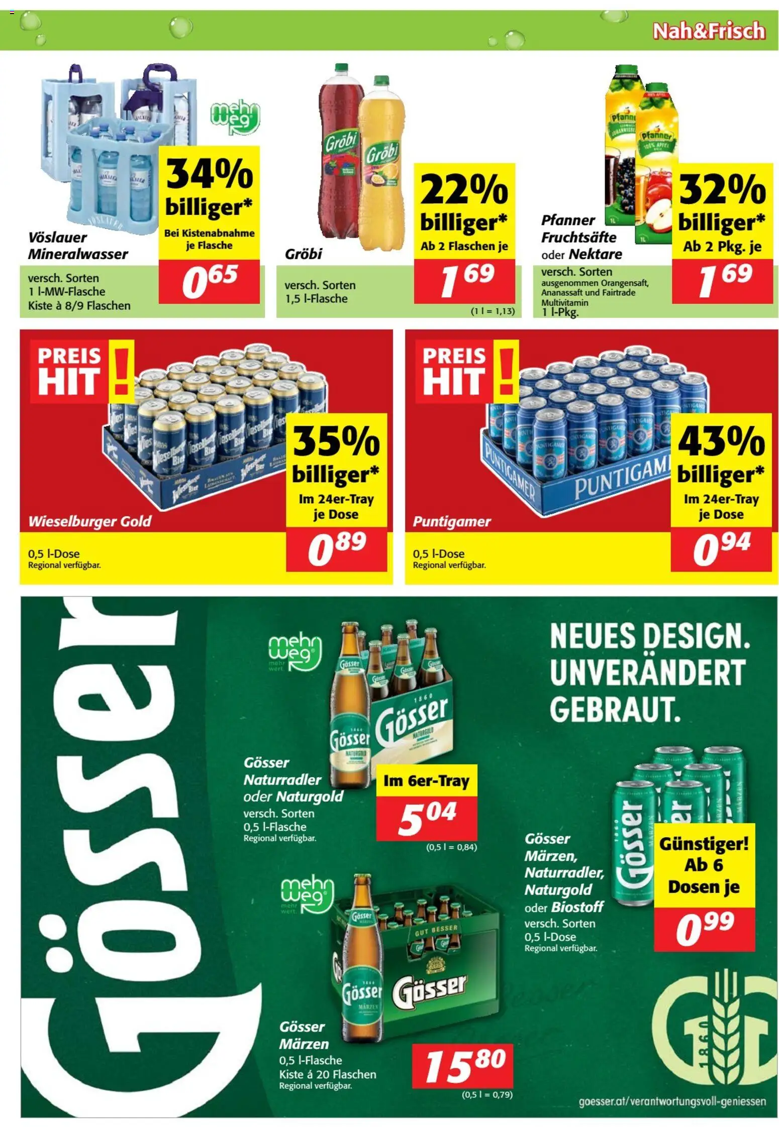 Die besten Angebote | Nah und Frisch Flugblatt ab 29.04.2026 | - Jetzt stöbern! | Österreich