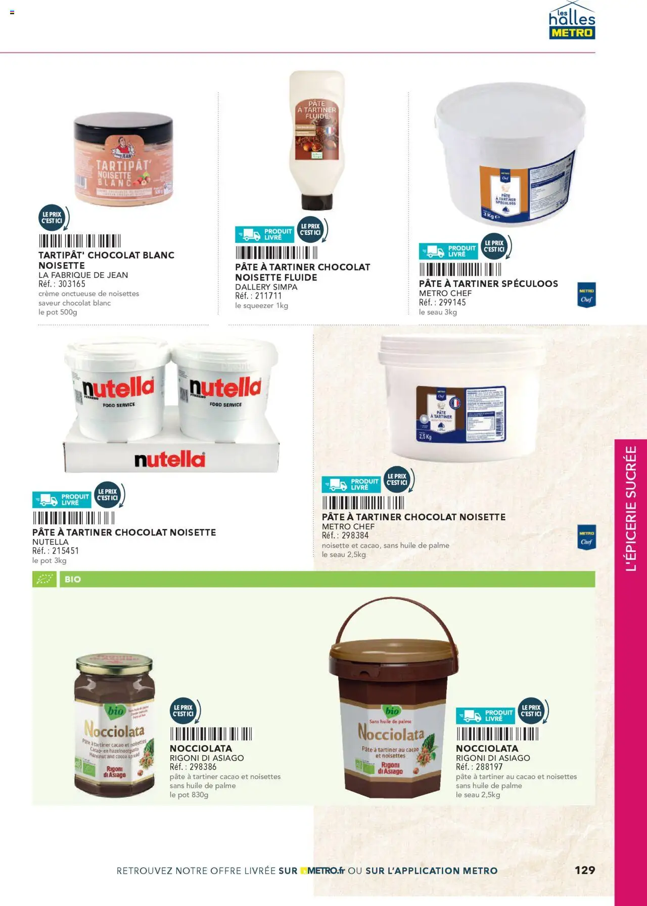  | Page: 129 | Produits: Noisettes, Spéculoos, Nutella, Huile