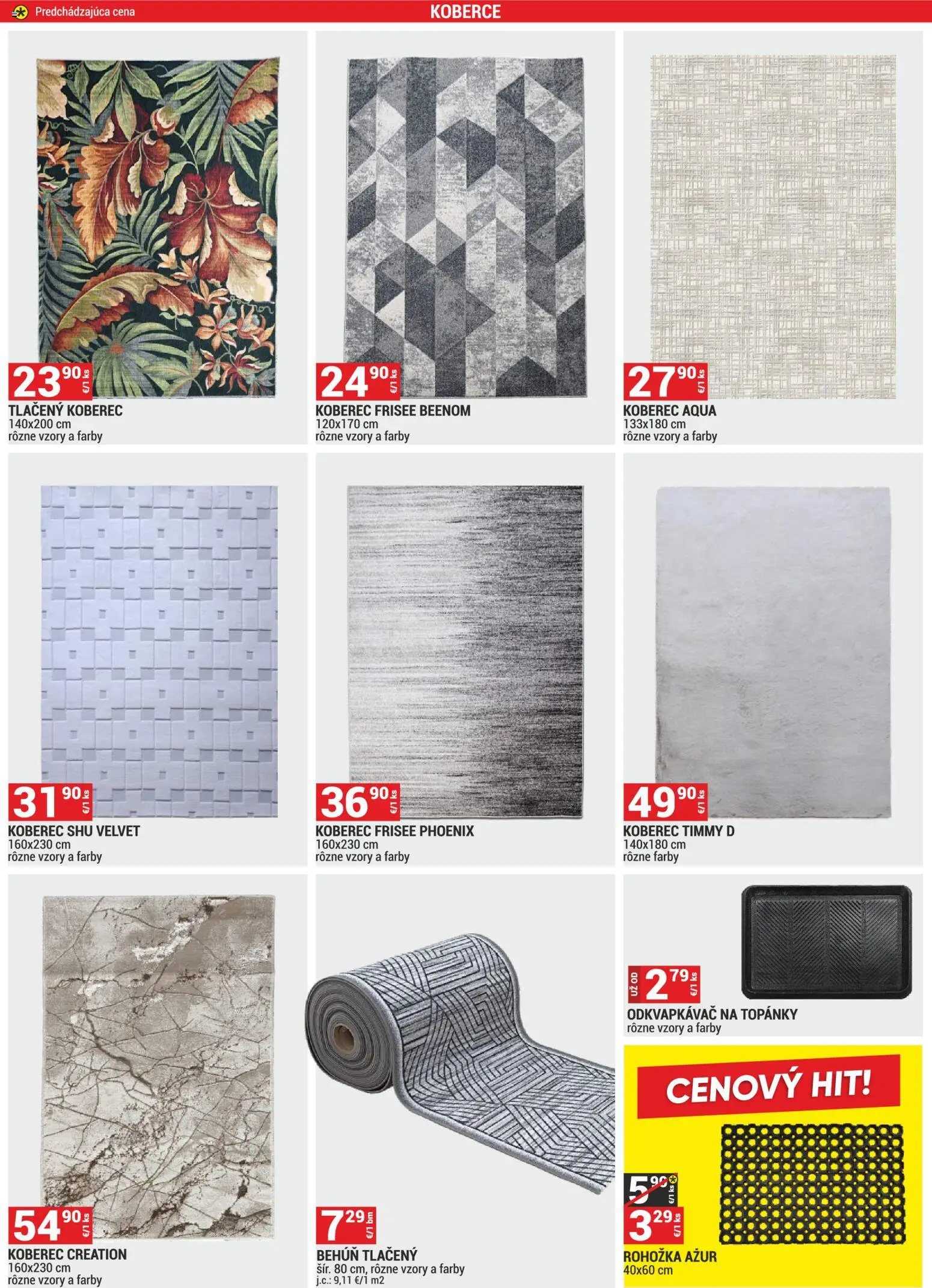 Nové Merkury Market akcie – leták je platný od 01.11.2025 | Strana: 14 | Produkty: Rohožka, Koberec
