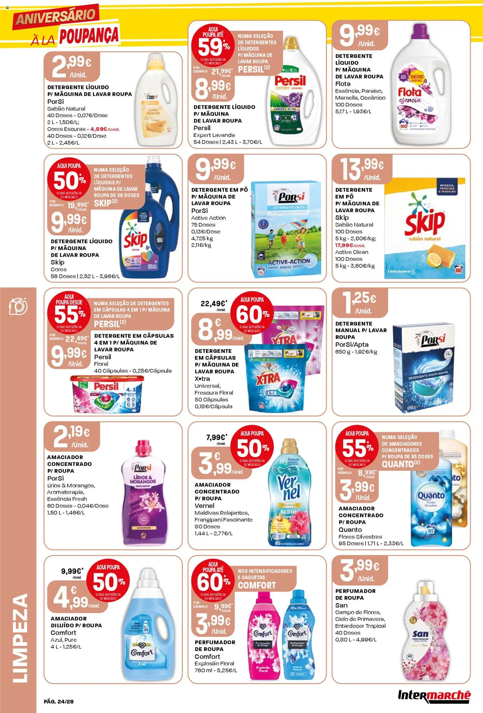 Intermarché Folheto Contact │ válido de 23.10.2025 | Página: 24 | Produtos: Sabão, Detergente, Persil, Morangos