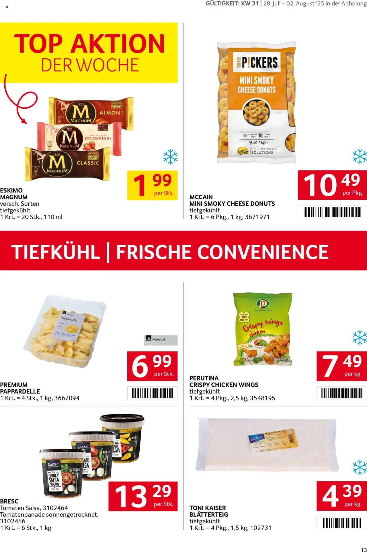 Transgourmet Flugblatt gültig ab 27.07.2025 | Seite: 13 | Produkte: Tomaten