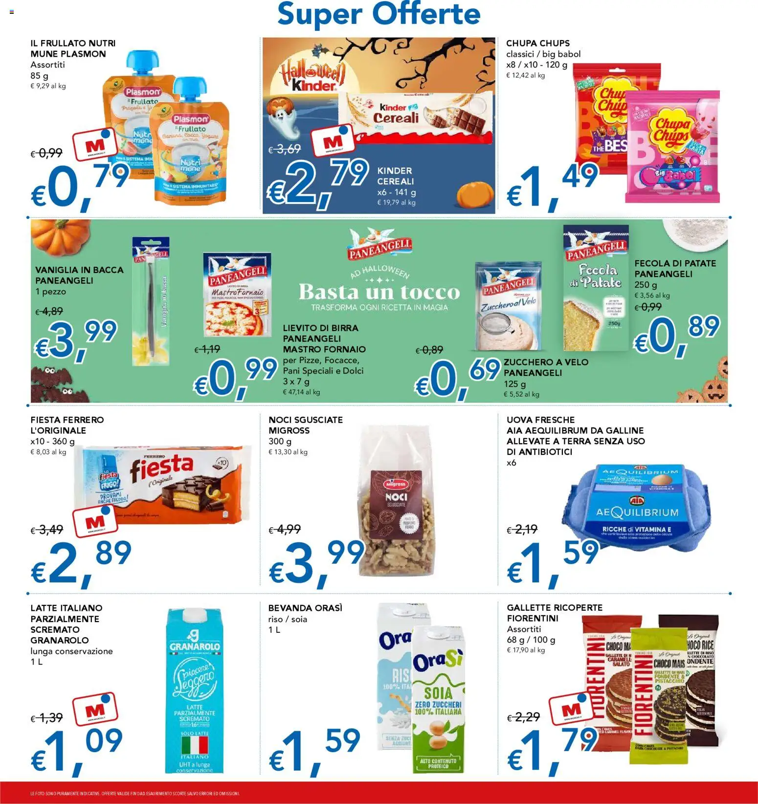 Volantino Migross del 23.10.2025 | Pagina: 8 | Prodotti: Cioccolato, Patate, Mais, Terra