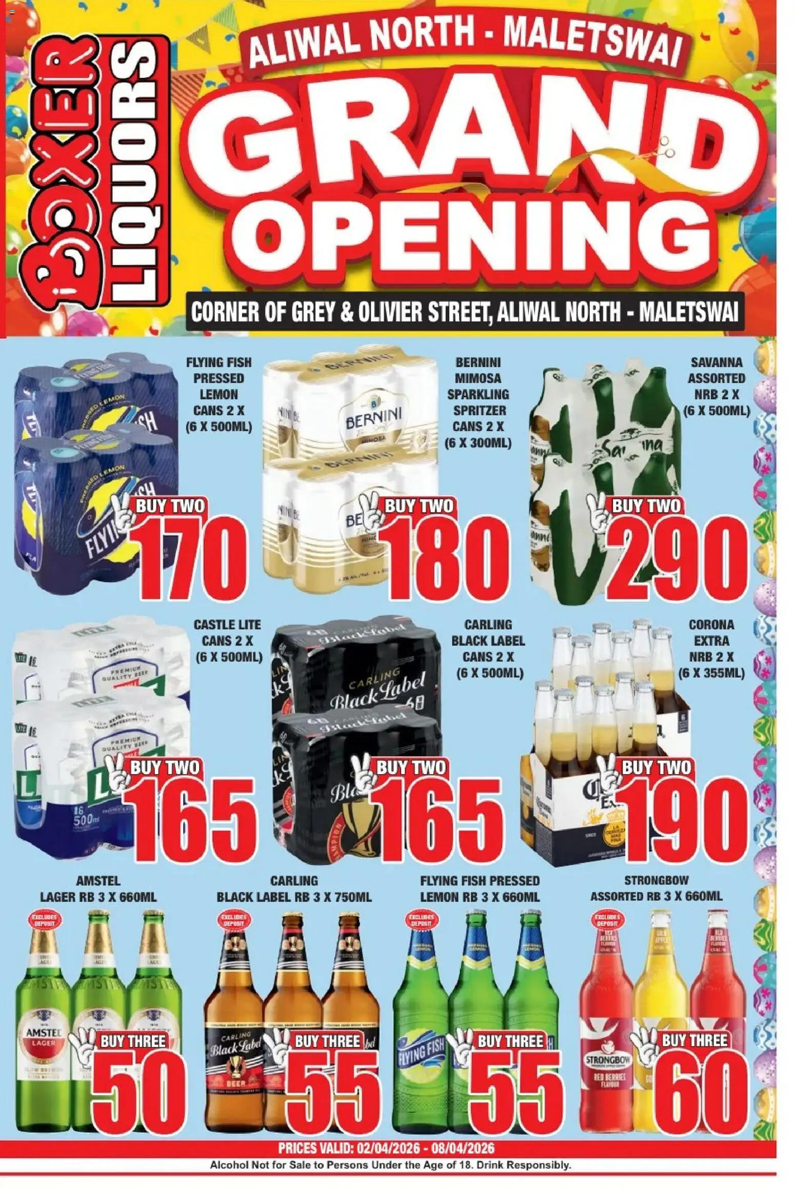 New Boxer catalogue – valid from 02.04.2026 | Page: 1 | Products: Bed, Beer, Fish, Lemon