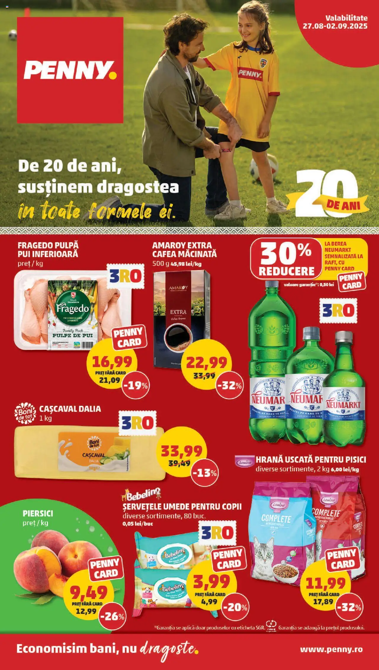 Catalog PENNY – valabil de la 27.08.2025 | Pagină: 1 | Produse: Hacıyatmaz Kedi Oyuncağı, Cafea, Bere, Șervețele umede