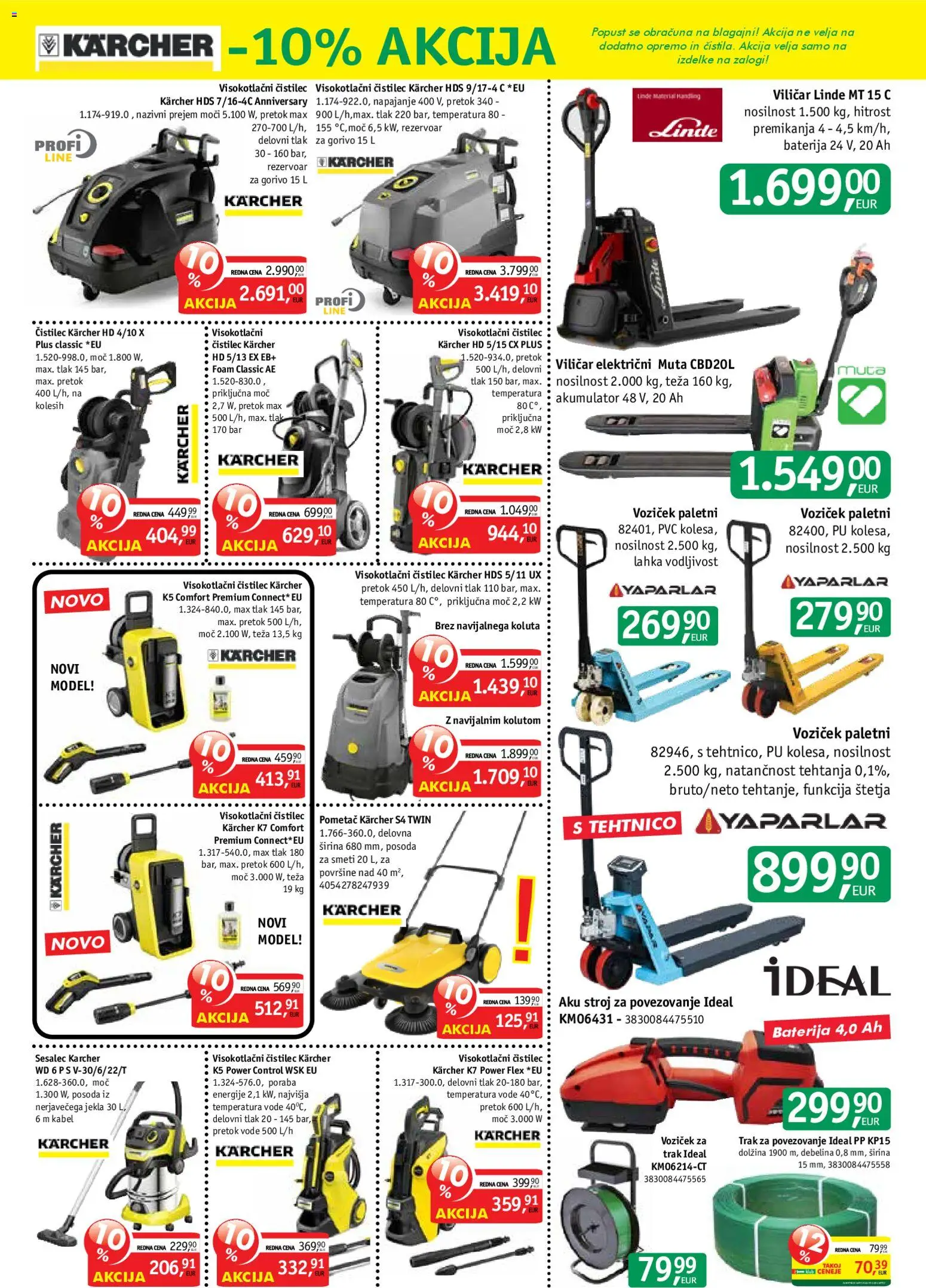 Novi Jager katalog ponudbe – veljaven od 29.04.2026 | Stran: 1 | Izdelki: Baterija, Kabel, Teza, Voziček