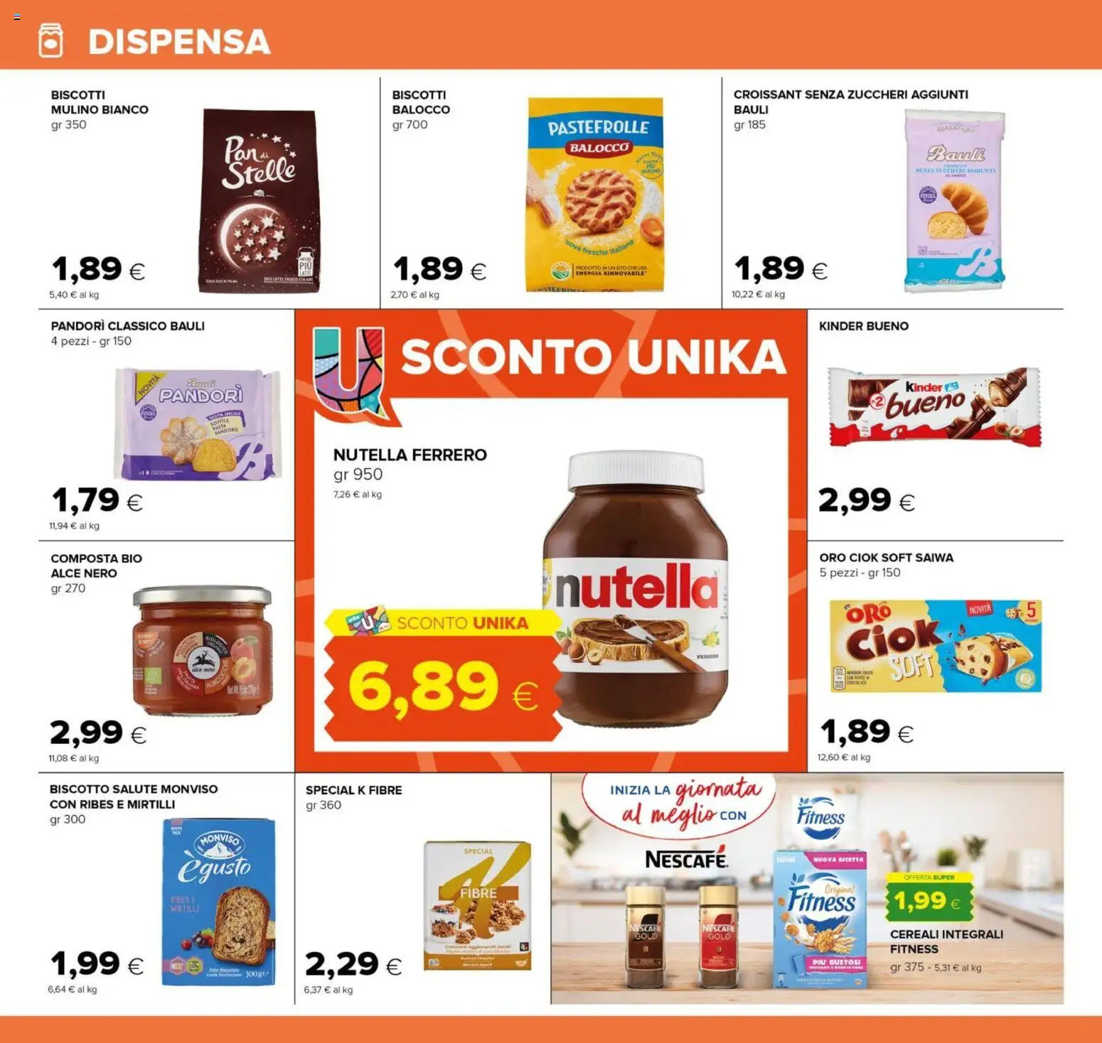 Volantino Oasi del 06.11.2025 | Pagina: 14 | Prodotti: Cereali, Latte, Pandoro, Mirtilli