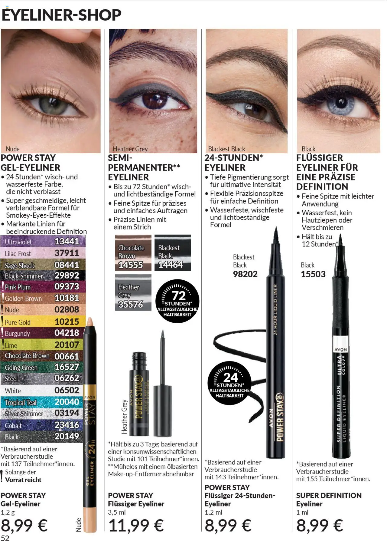 AVON Katalog Oktober 2025 – gültig ab 01.10.2025 | Seite: 54 | Produkte: Eyeliner
