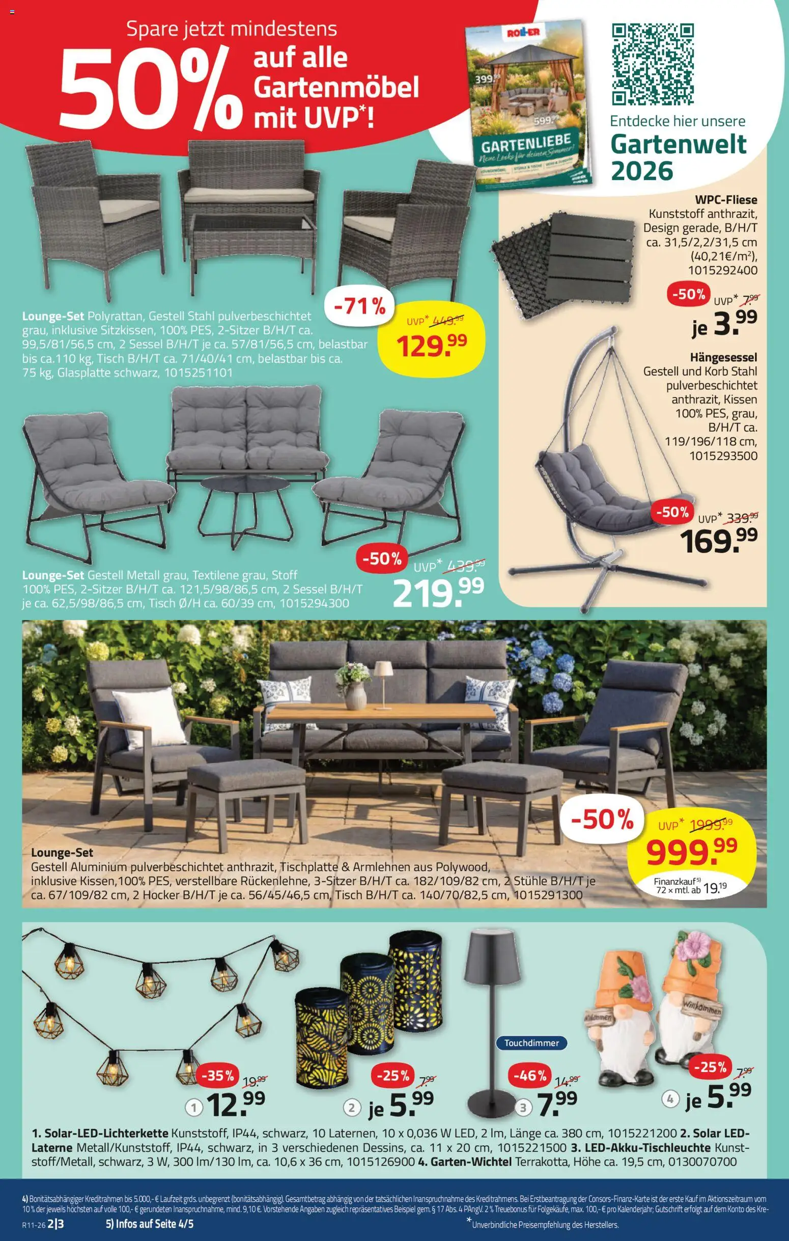 Roller Prospekt 	 – gültig ab 08.03.2026 | Seite: 4 | Produkte: Kissen, Sessel, Tisch, Korb