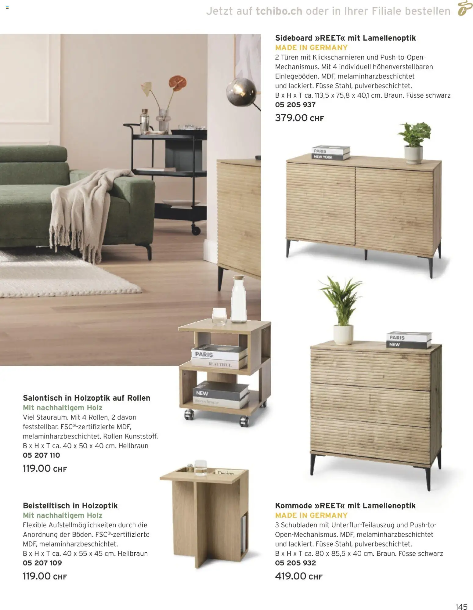 Tchibo Aktionen – gültig ab 01.11.2025 | Seite: 145 | Produkte: Kommode, Sideboard, Beistelltisch